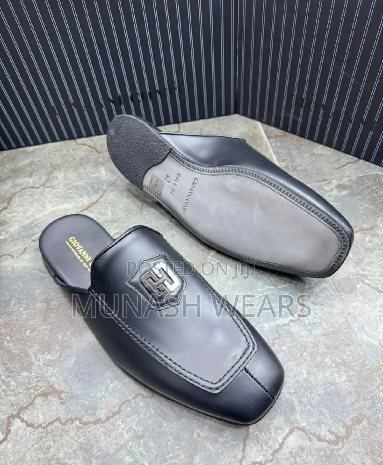 Pure Italian Giovanni Conti Leather Half Shoes