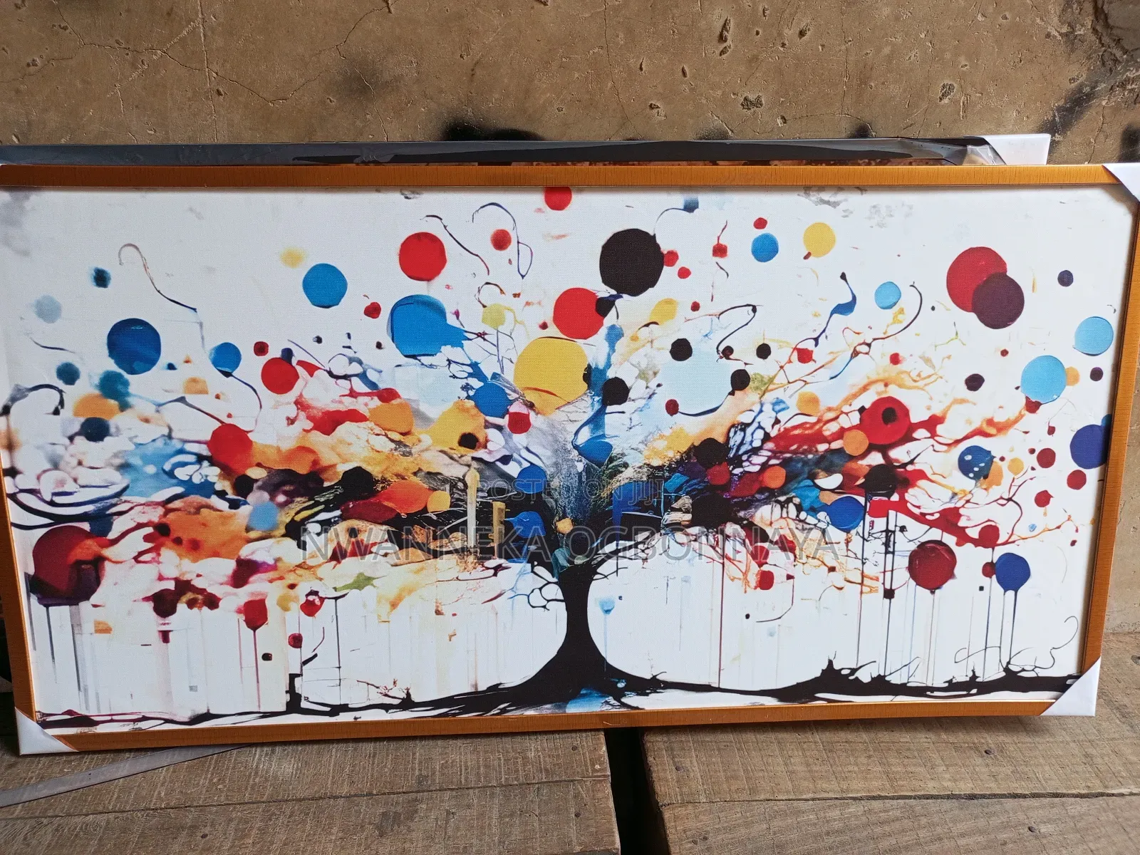 Abstract Tree Artwork With Frames
