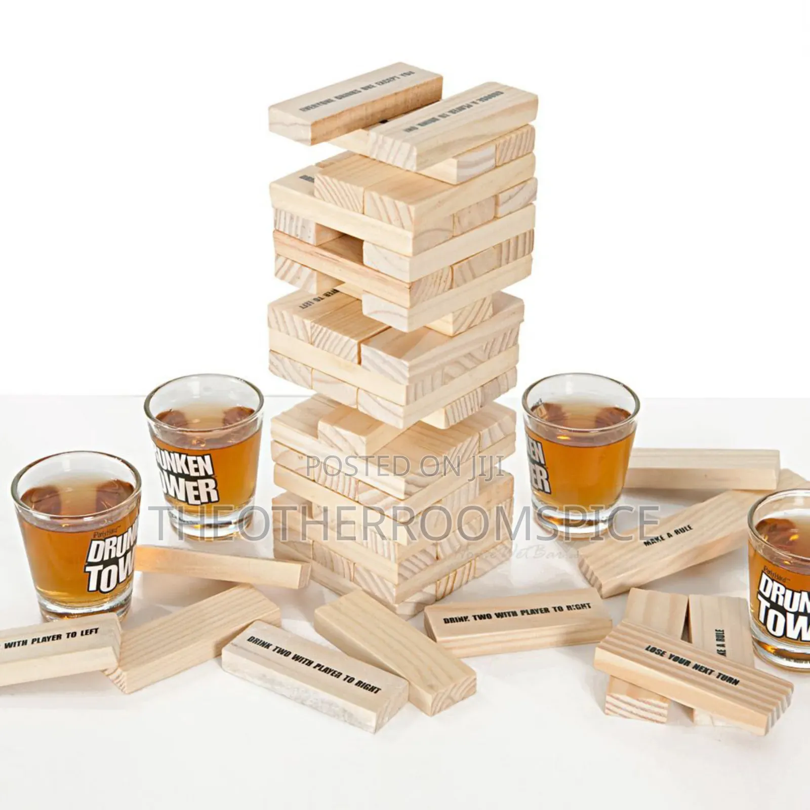 Drunken Tower Jenga Adult Party Drinking Game
