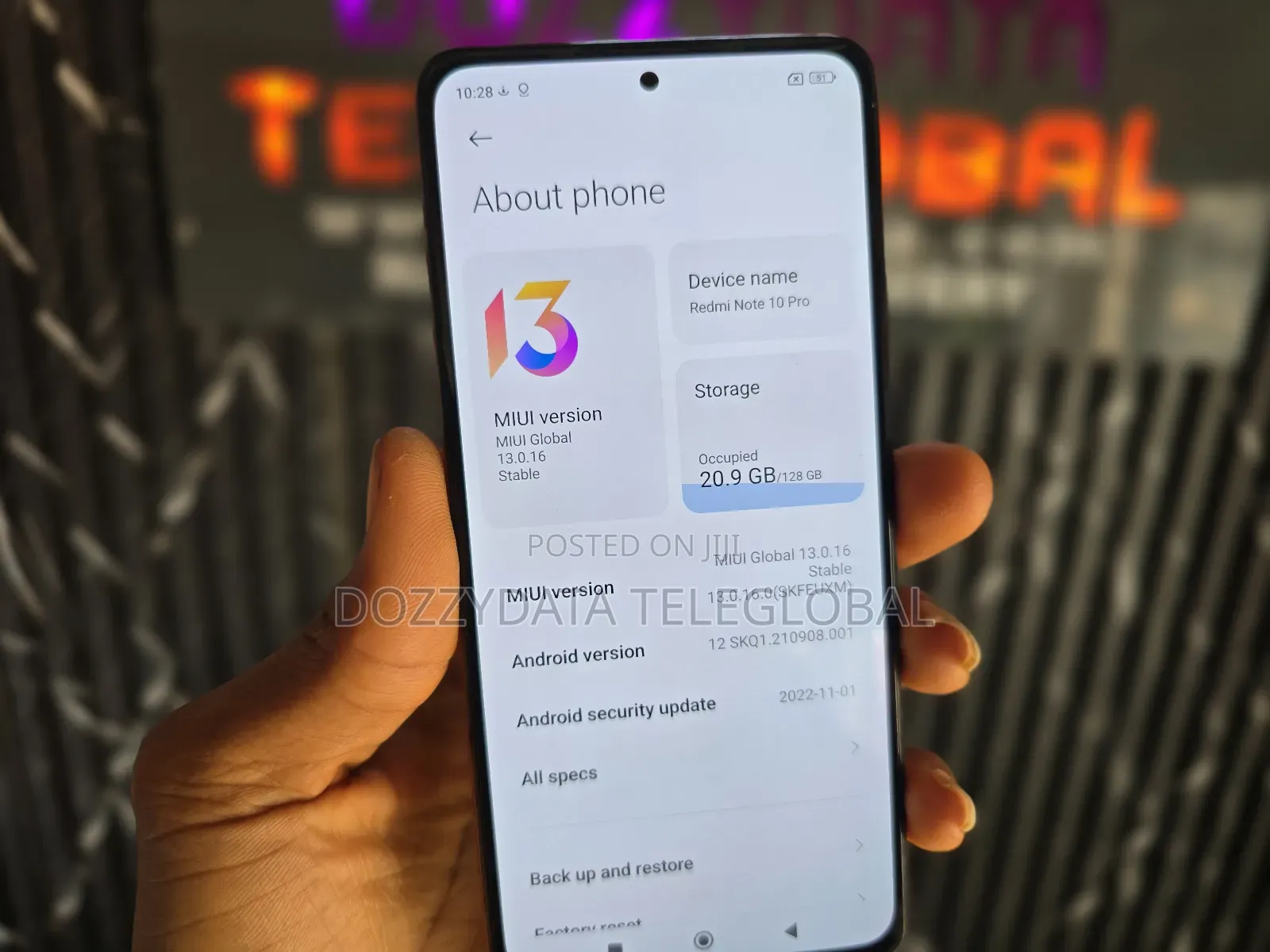 Xiaomi Redmi Note 10 Pro 128 GB Gold