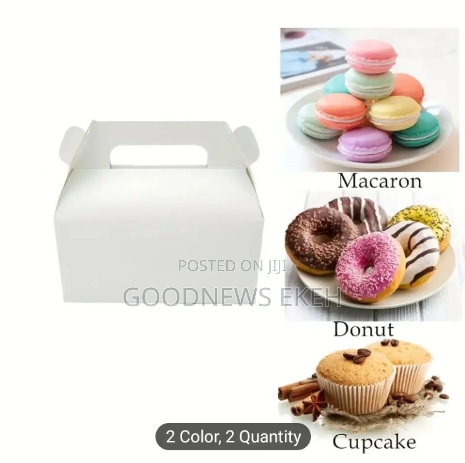 AKLVBL 30/50pcs Kraft Paper Gift Boxes in Brown White