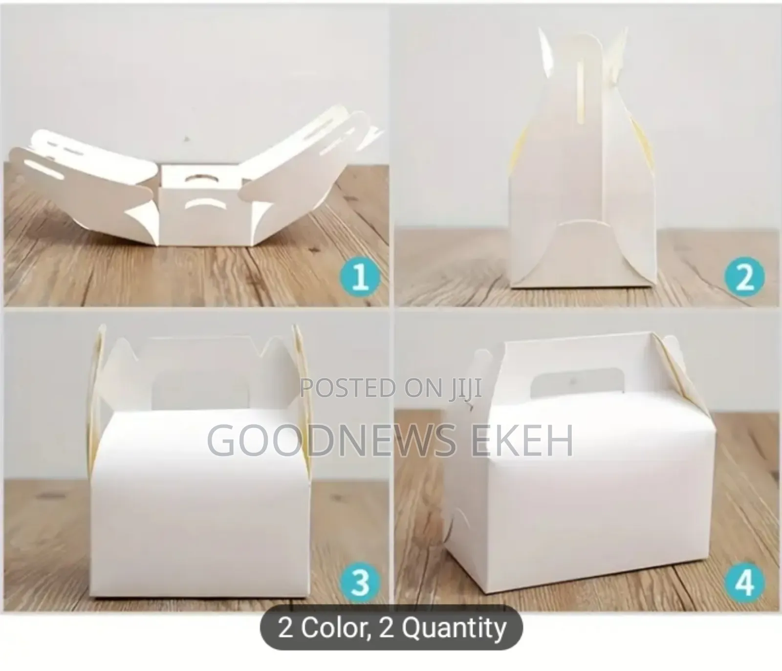 AKLVBL 30/50pcs Kraft Paper Gift Boxes in Brown White