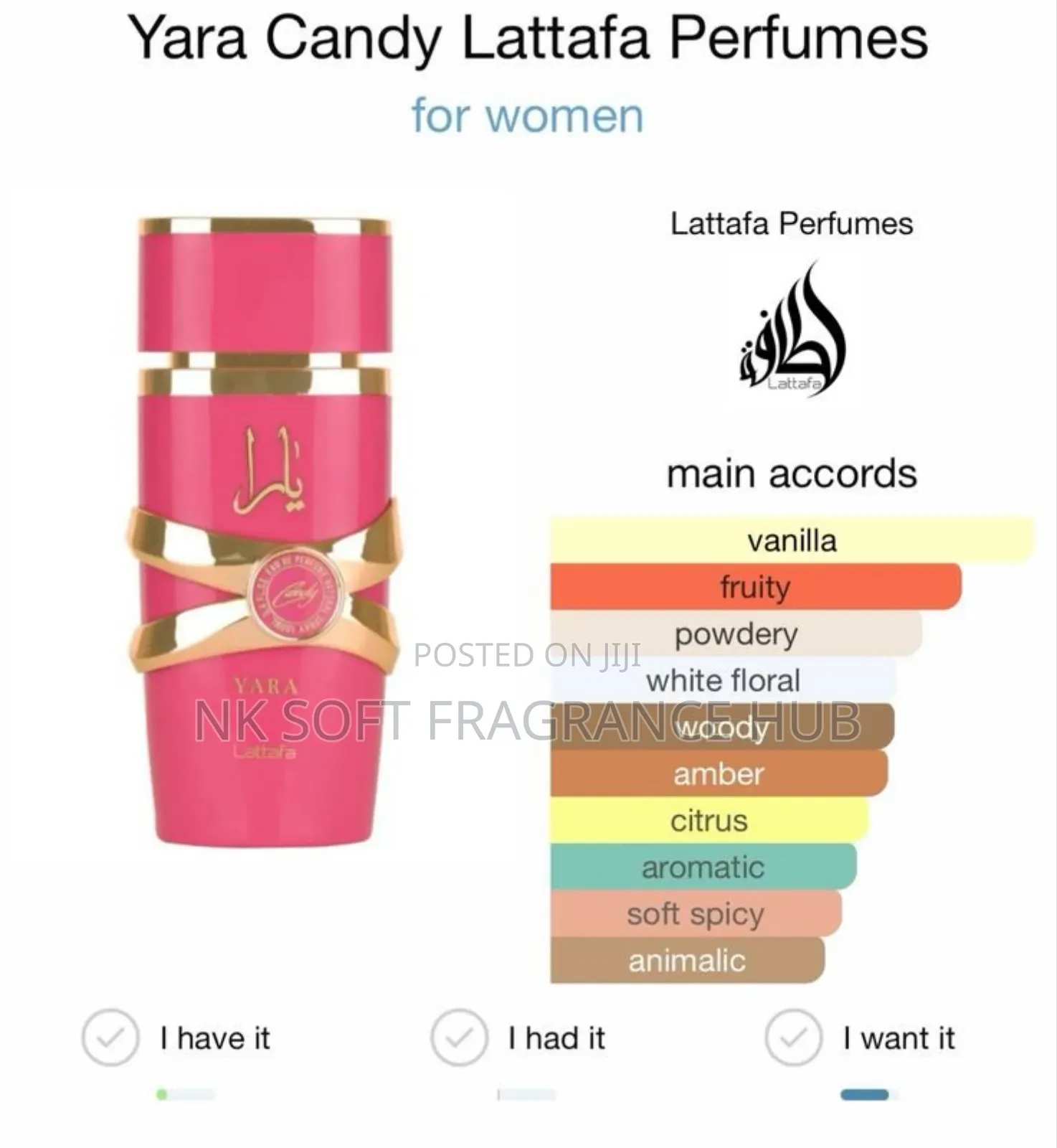 Yara Candy Perfume 100ml by Lattafa