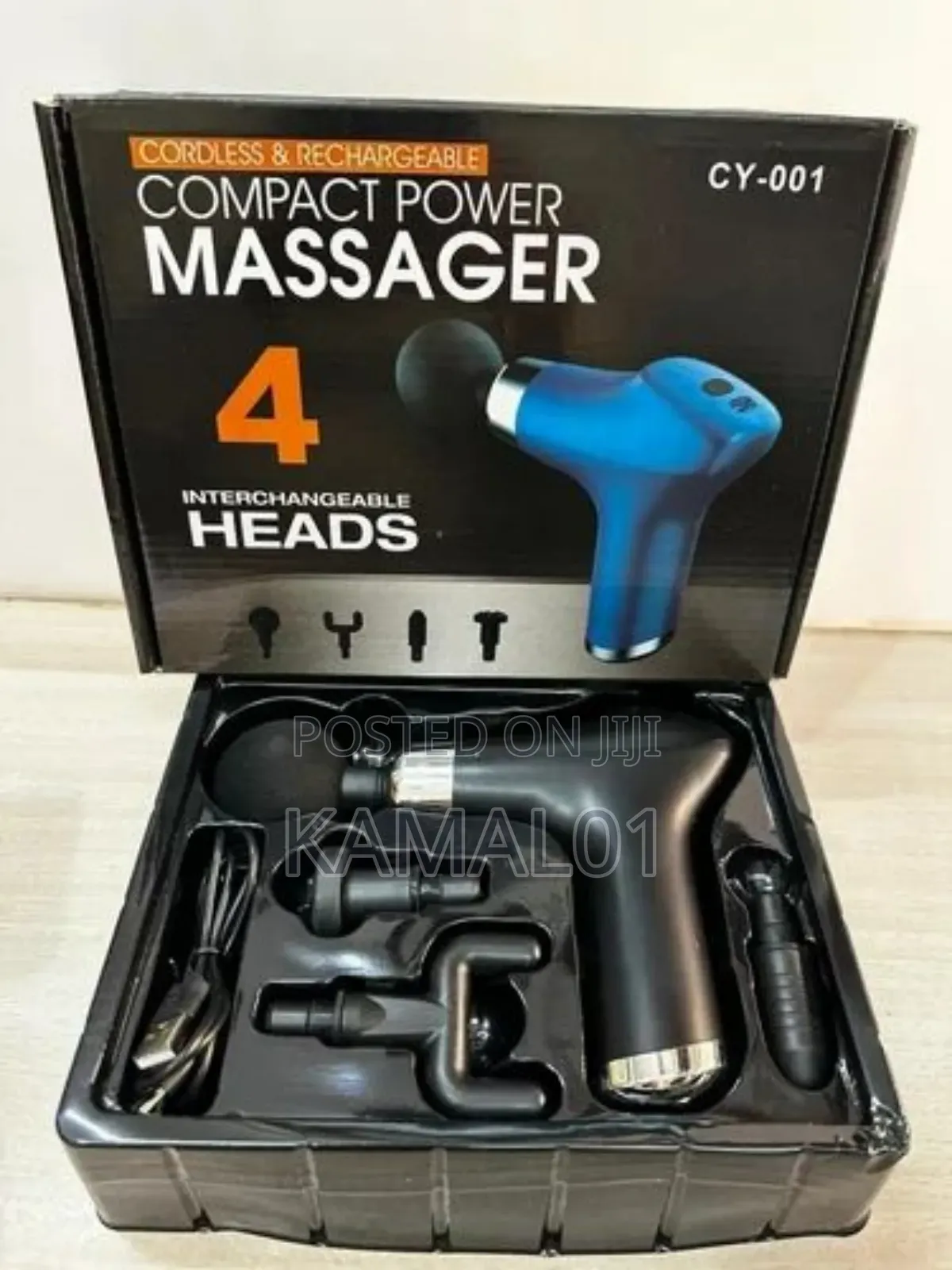 Compact Power Massager Gun (Cordless and Rechargeable)