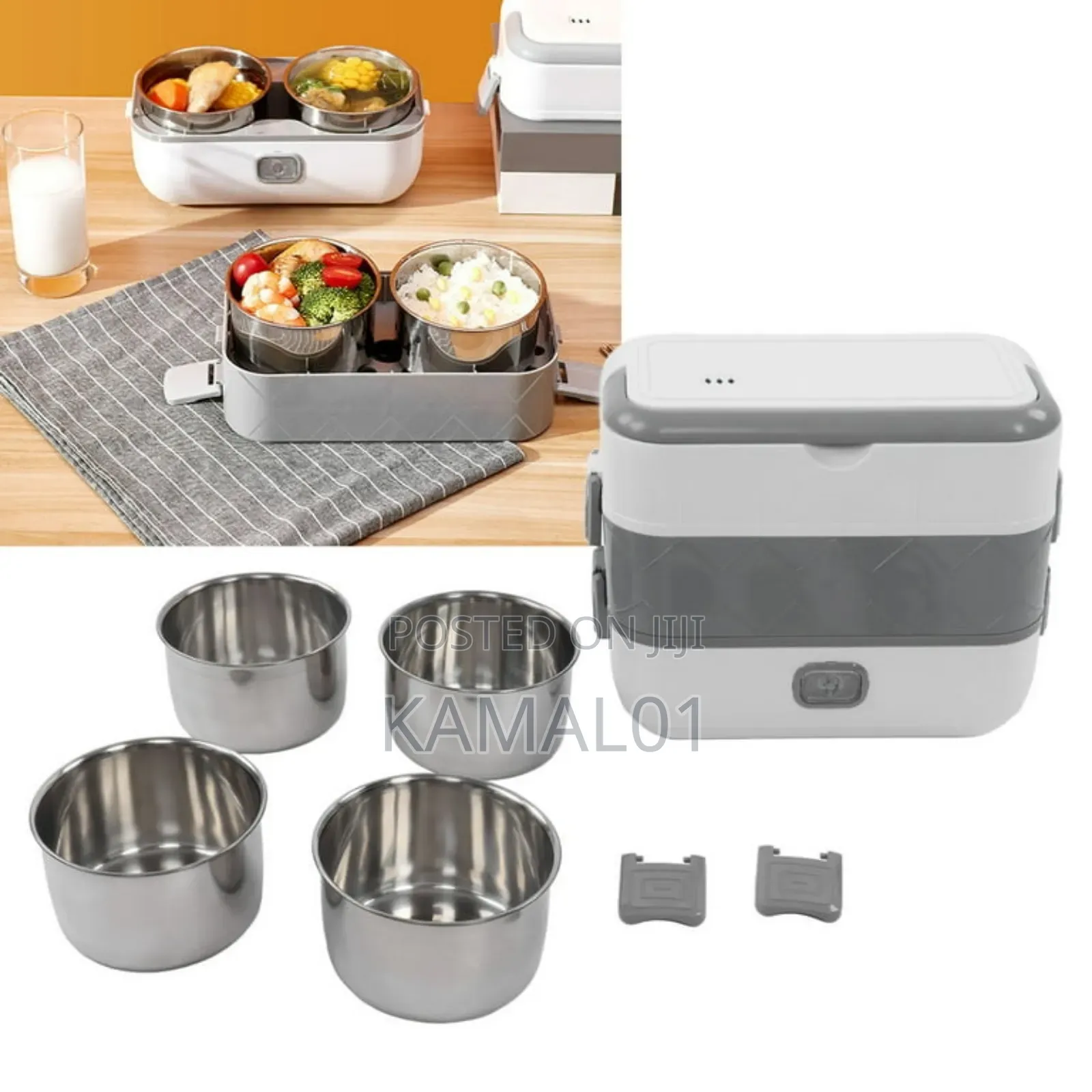 4 Layer Electric Insulated Cooking Lunch Box (Re-Heat)