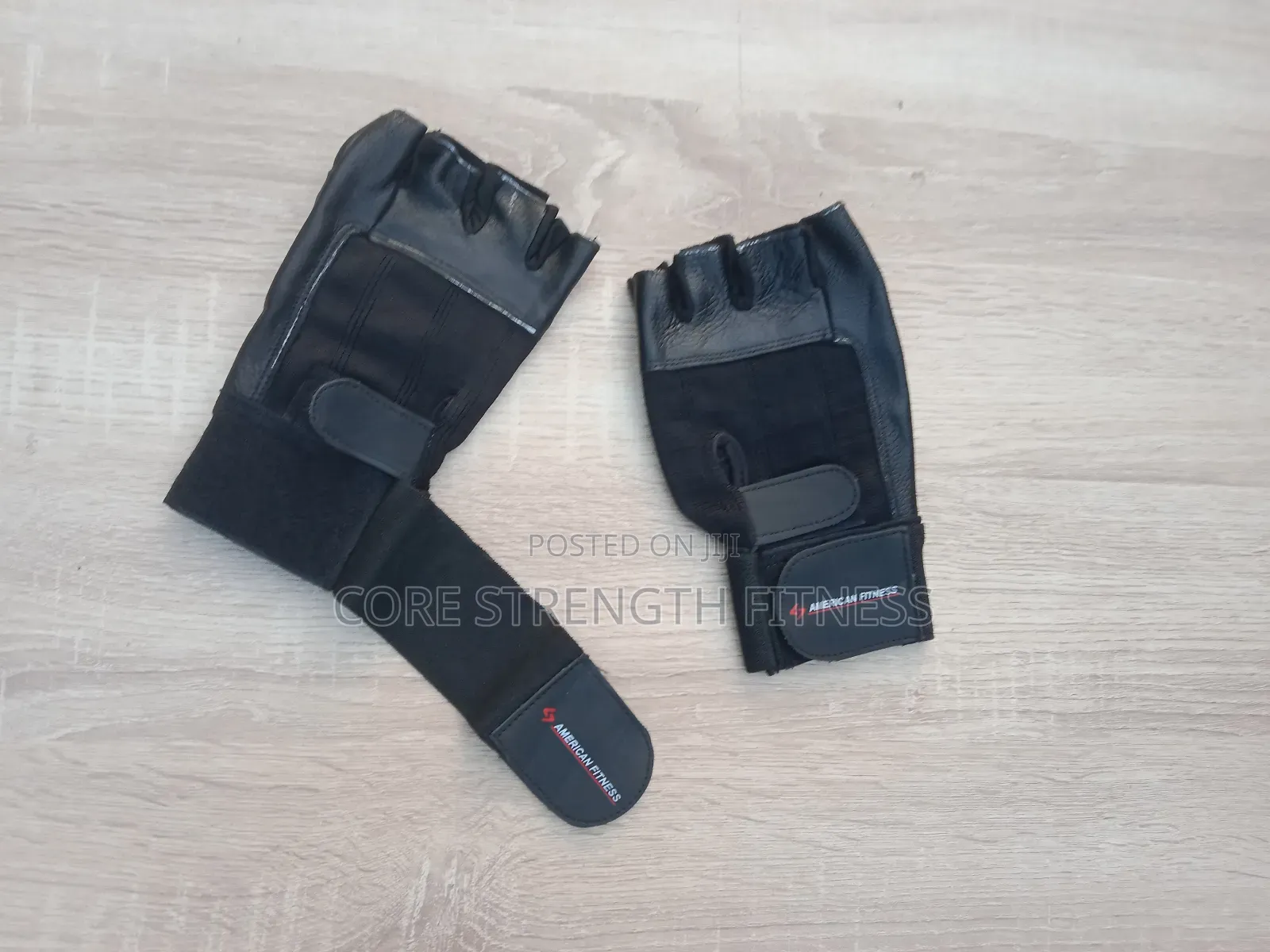 American Fitness High Quality Leather Gym Gloves