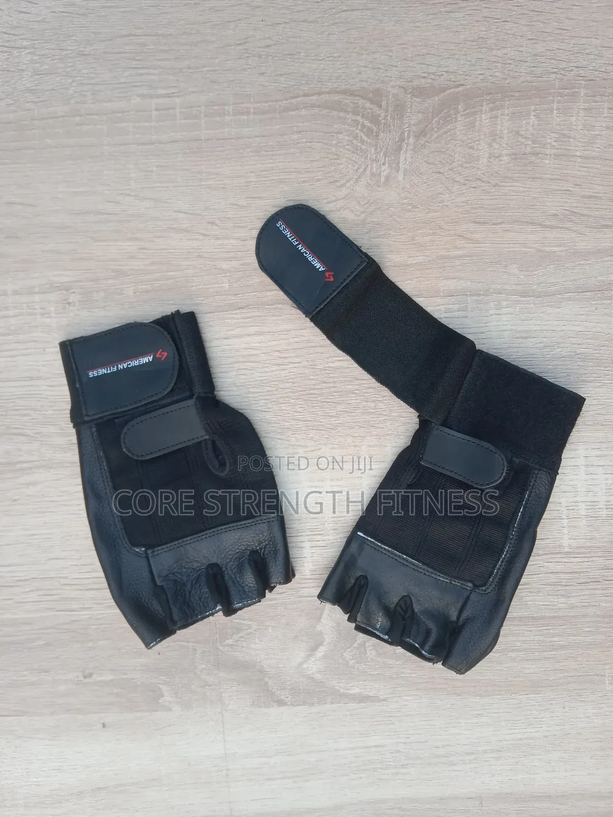 American Fitness High Quality Leather Gym Gloves