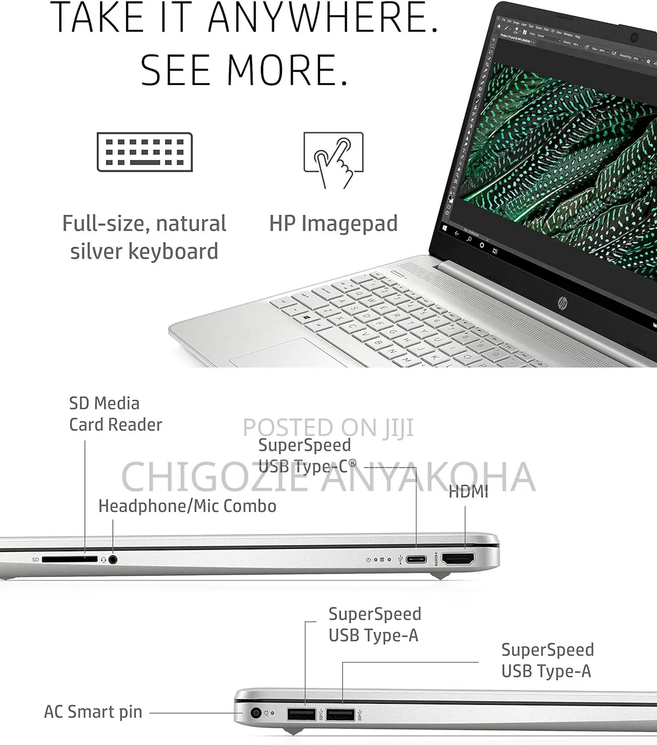 New Laptop HP 15 8GB Intel Core I5 SSD 512GB