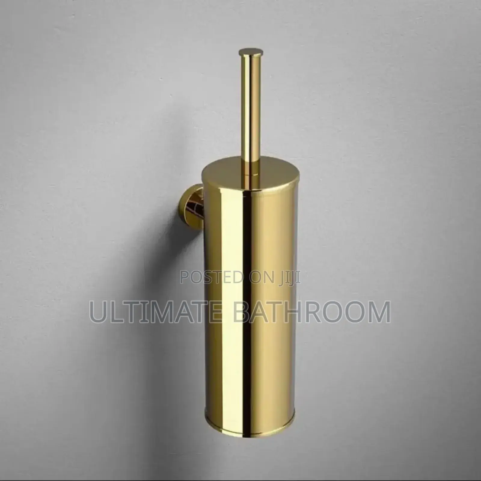 Shinny Gold Wall Hung Toilet Brush