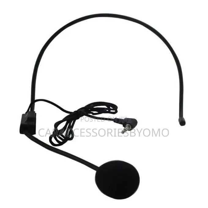 3.5mm Wired Headset Microphone Headworn Mic for Voice
