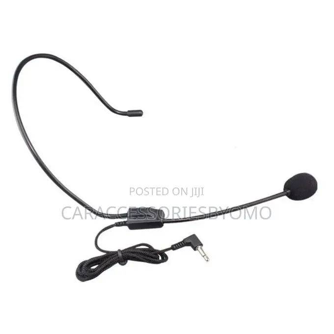 3.5mm Wired Headset Microphone Headworn Mic for Voice