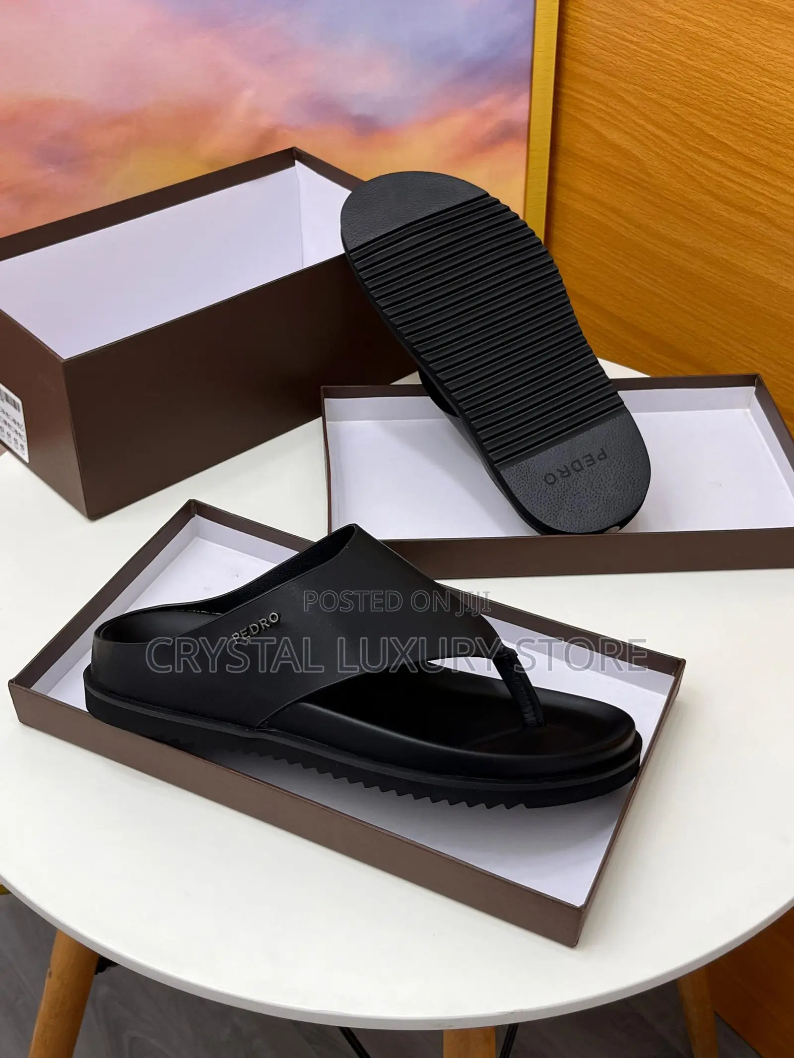 Pedro Quality Luxury Men Genuine Leather Pams