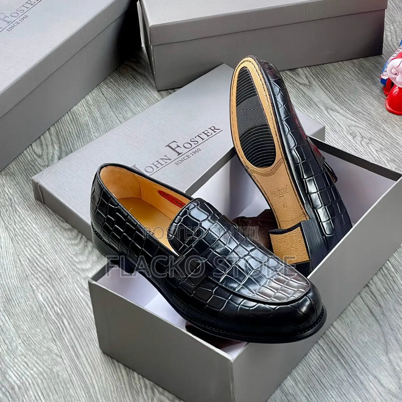 Original John Foster Loafers Shoes