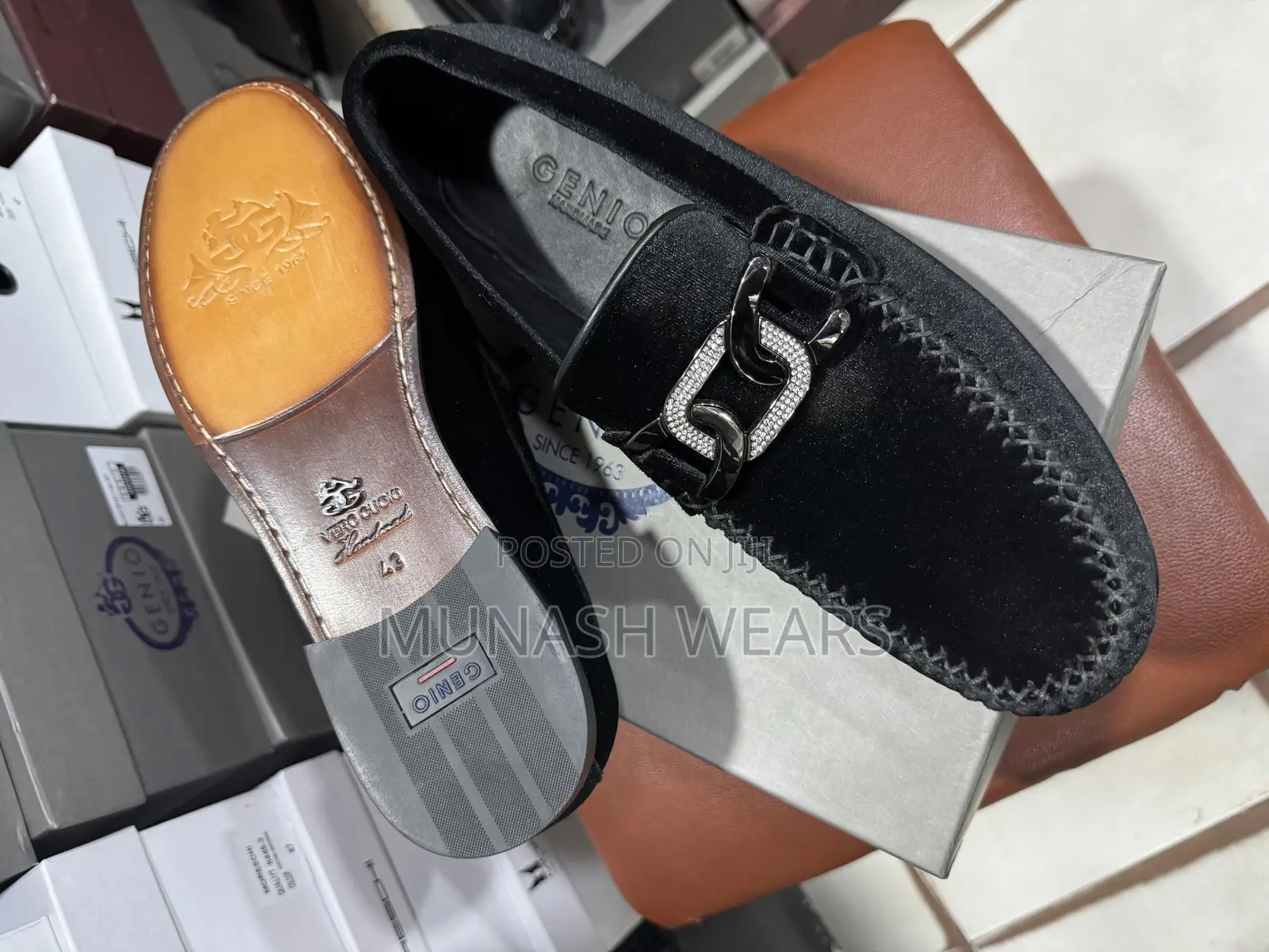 Italian Velvet Genio Royal Shoe 40-48,Nationwide Delivery