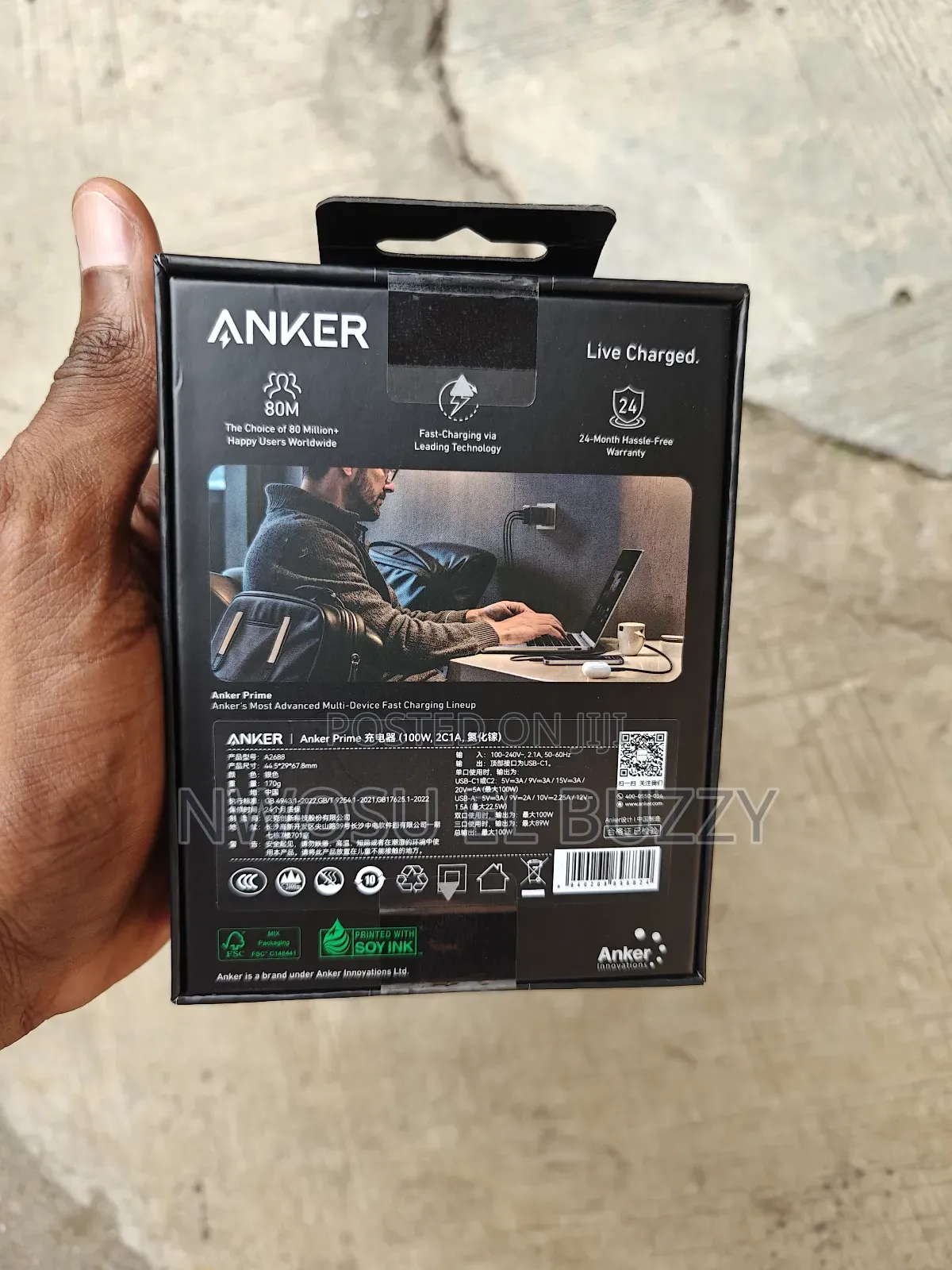 Anker Prime Ultra Fast 100w Portable Charger