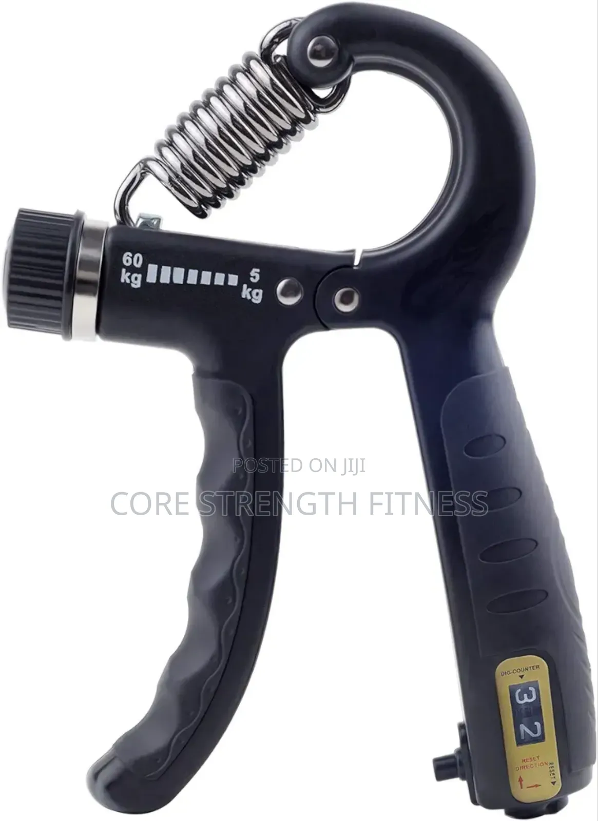 Adjustable Hand Grip/Strengthener With Counter And Regulator