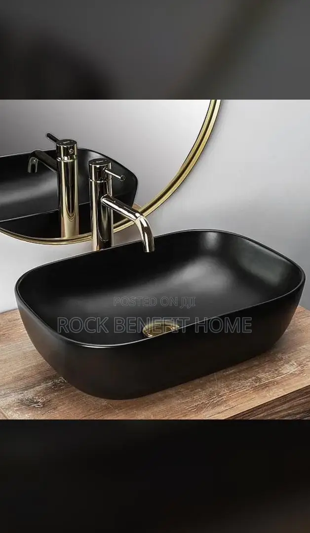 Black Cabinet Basin