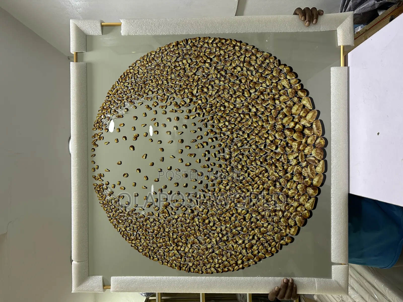 80*80cm 3pcs Imported Acrylic Stoned Wall Art