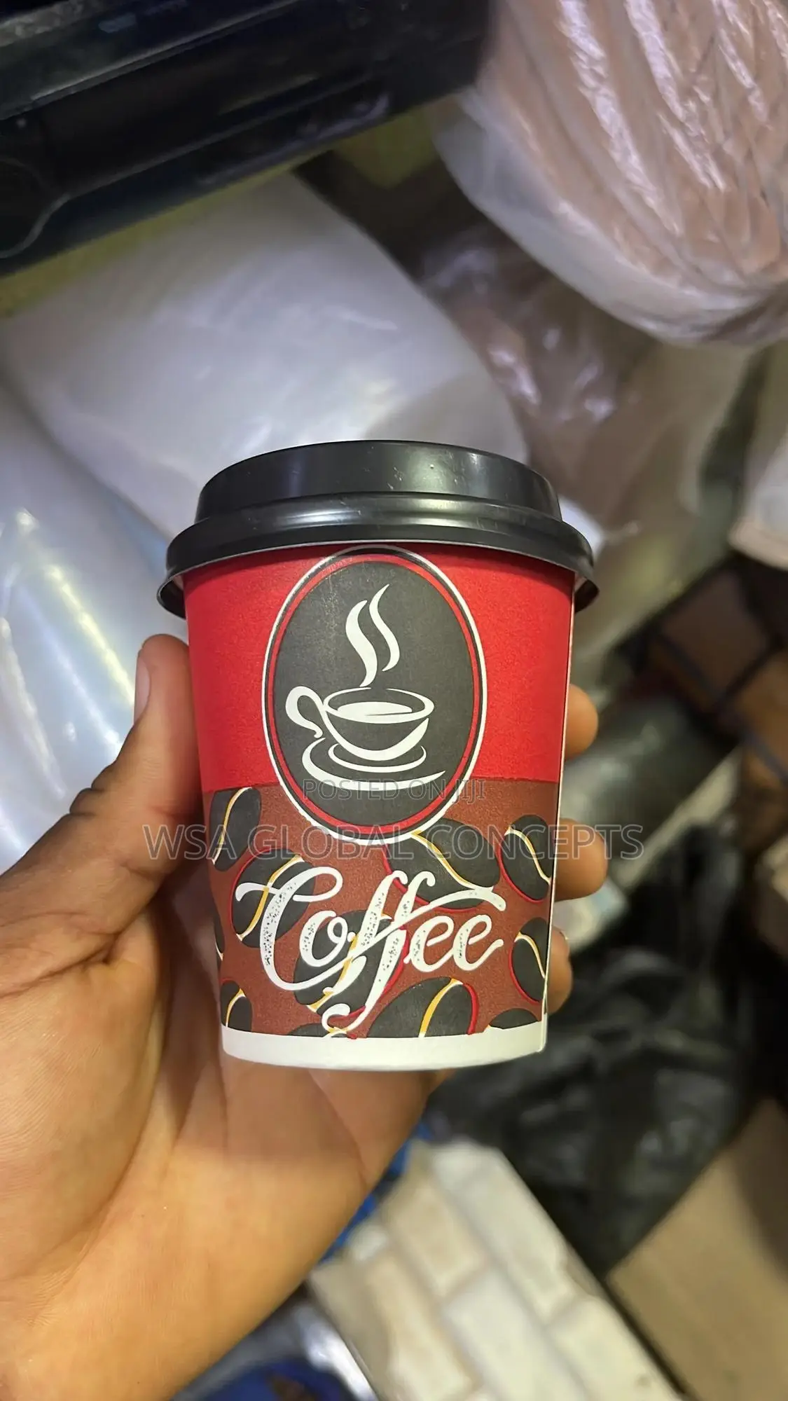 8oz Disposable Coffee Paper Cups 50pcs