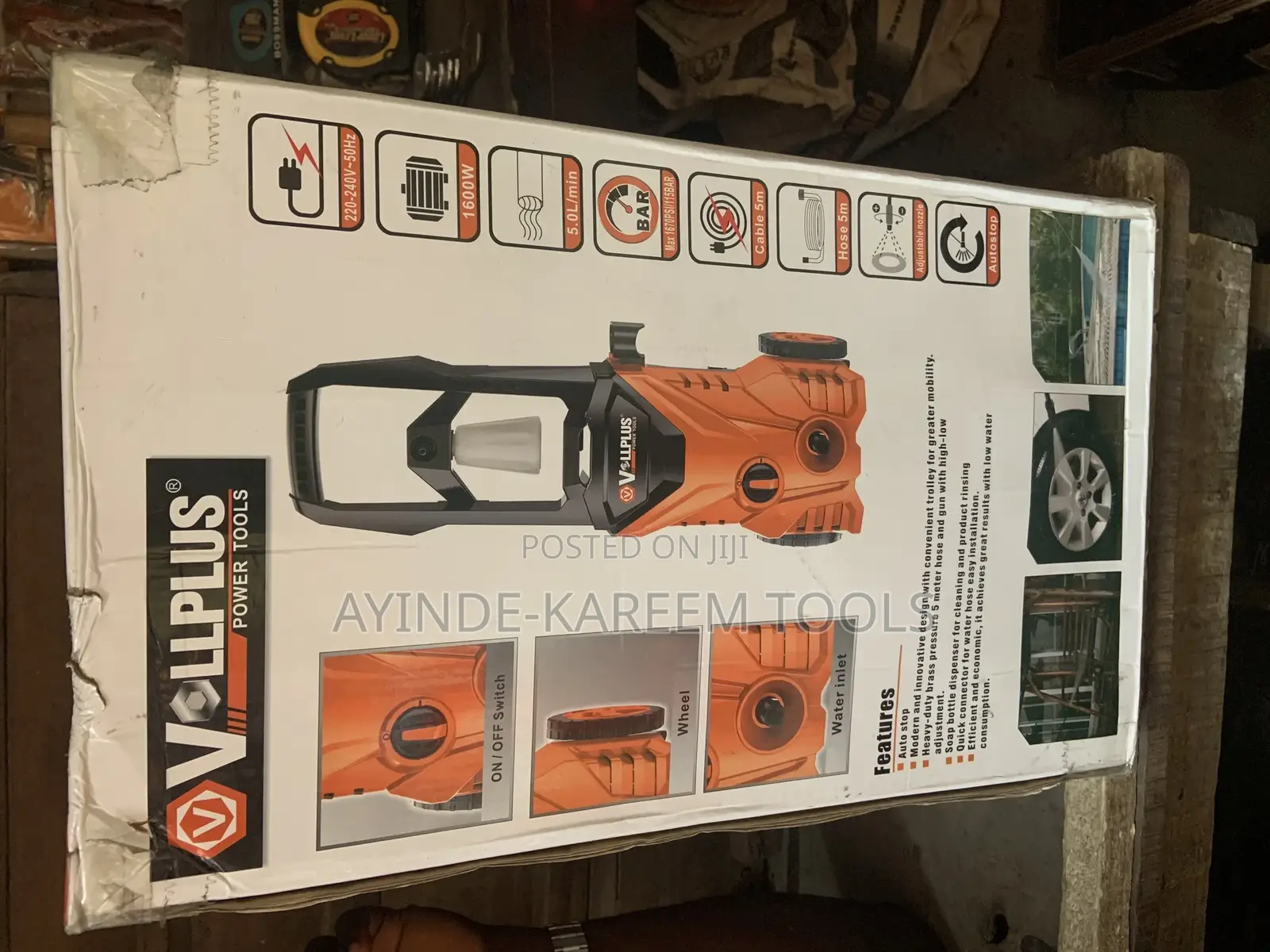High Pressure Washer (115bar)(1600watts)(1670psi)