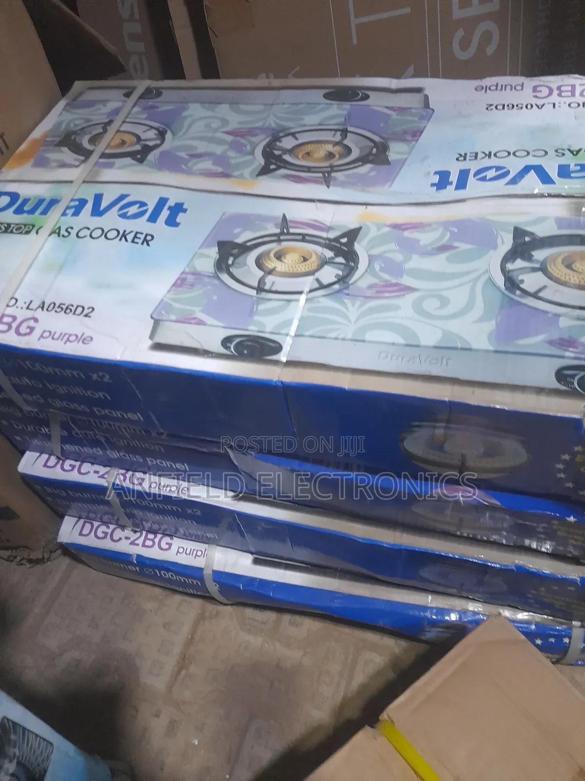 Duravolt Glass Top Gas Cooker