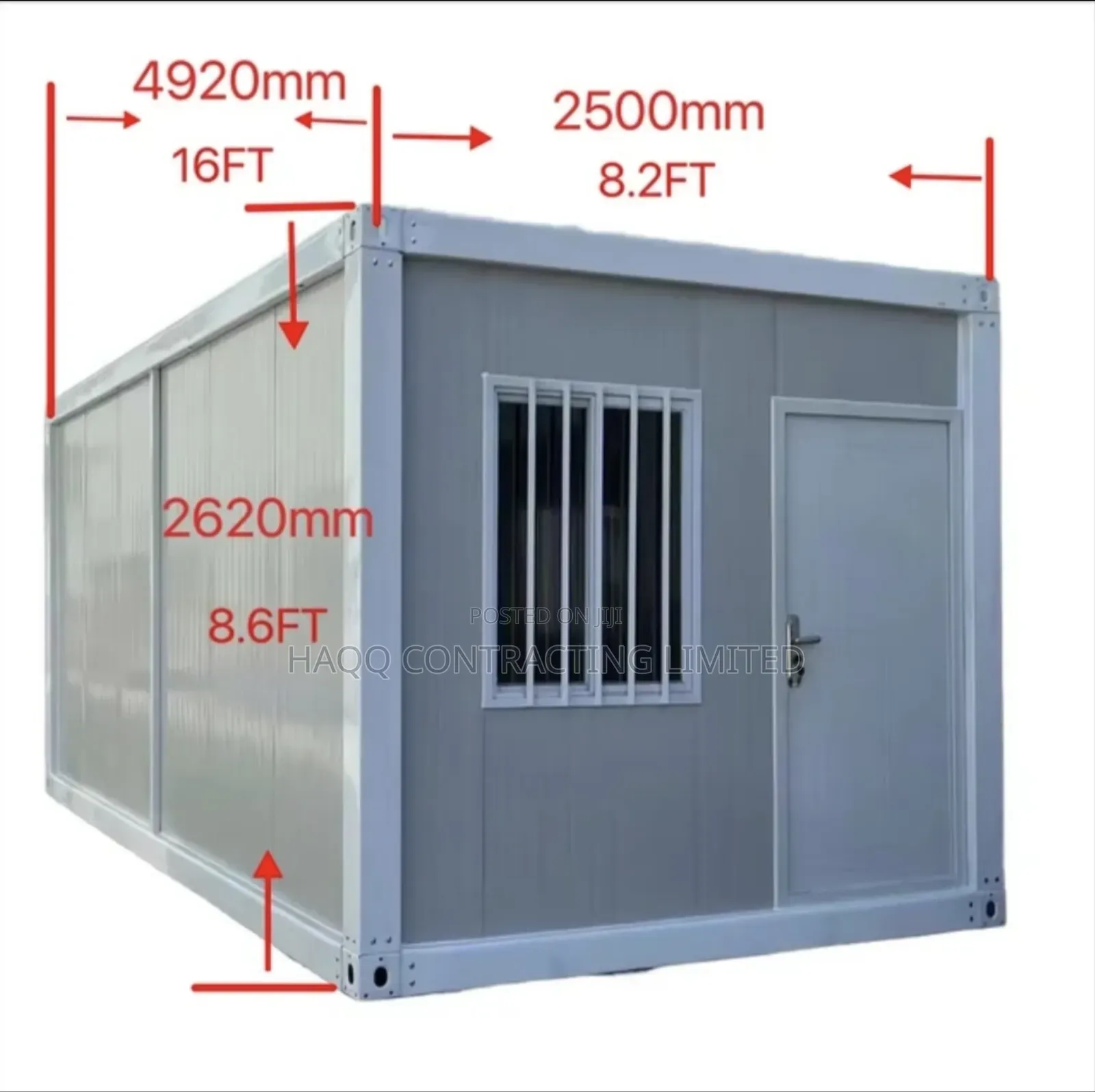 16ft × 8ft Portacabin for Office Use