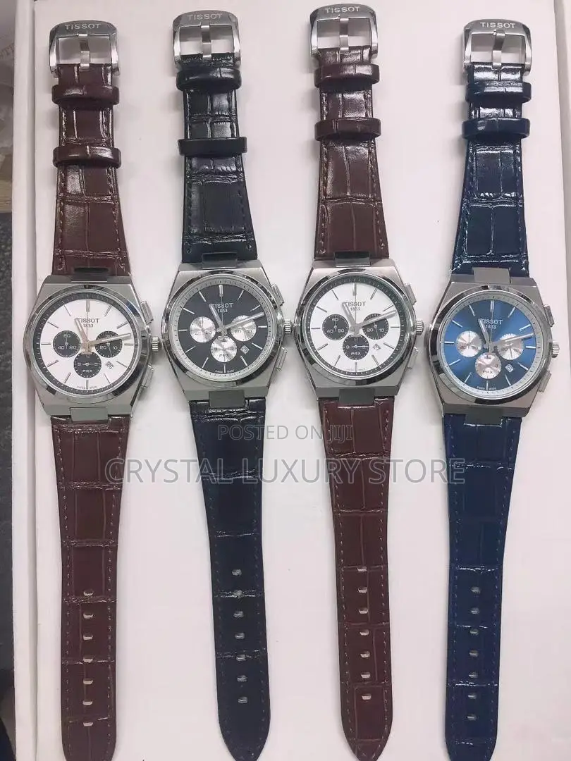 Tissot Quality Luxury Men Genuine Leather Wristwatch