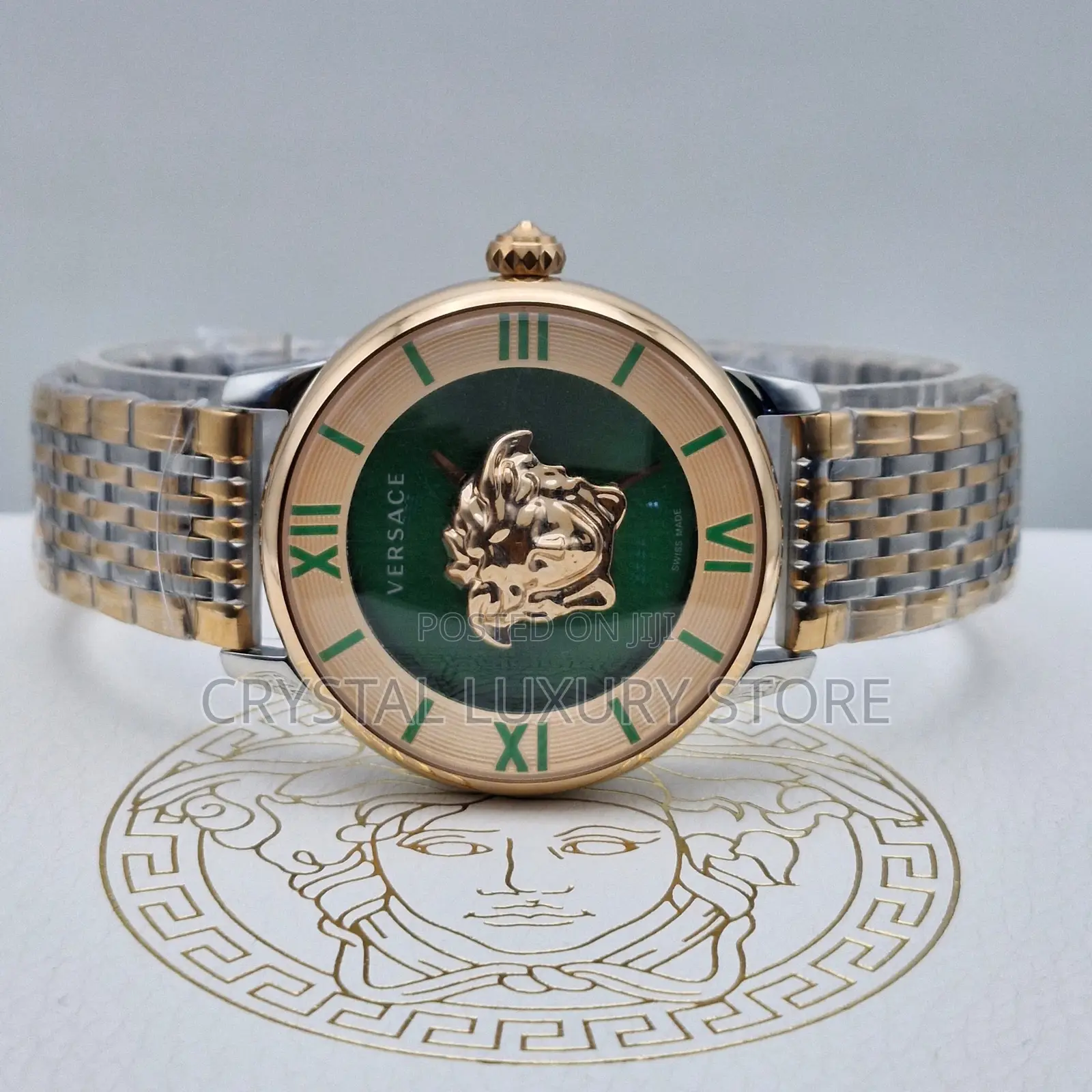 Versace Quality Luxury Ladies Chain Strap Wristwatch