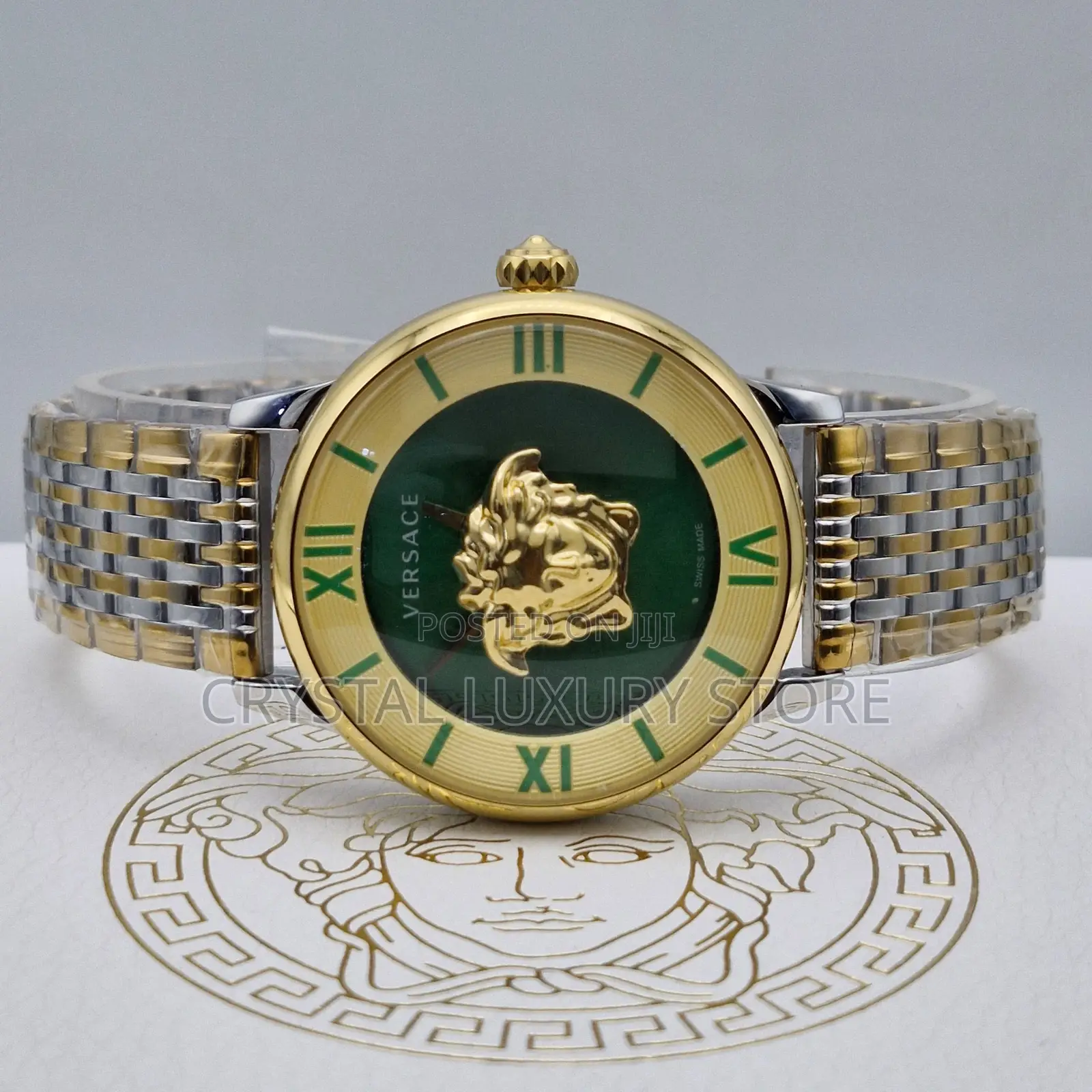 Versace Quality Luxury Ladies Chain Strap Wristwatch