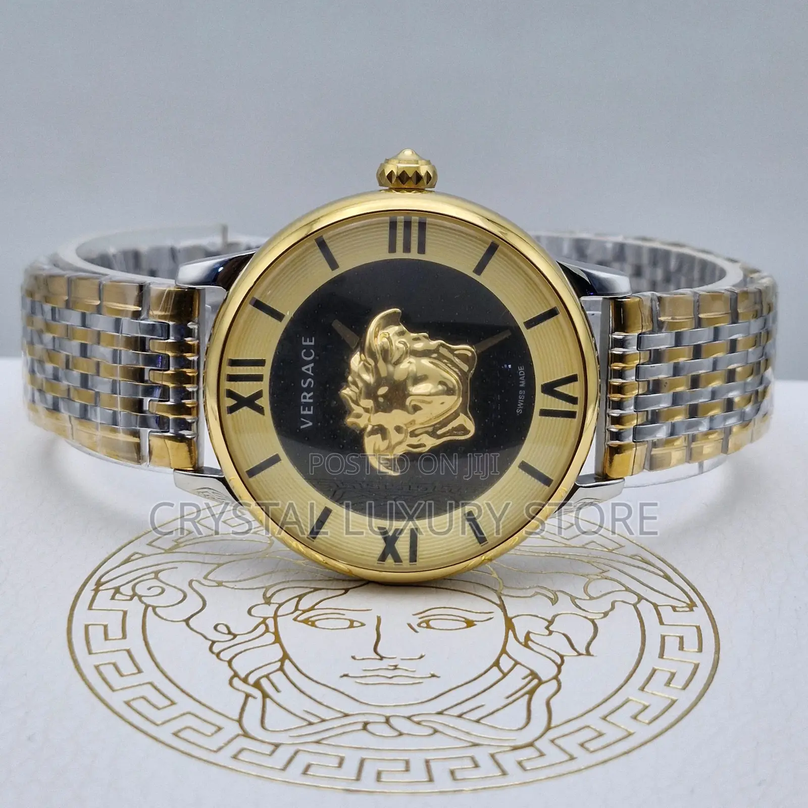 Versace Quality Luxury Ladies Chain Strap Wristwatch