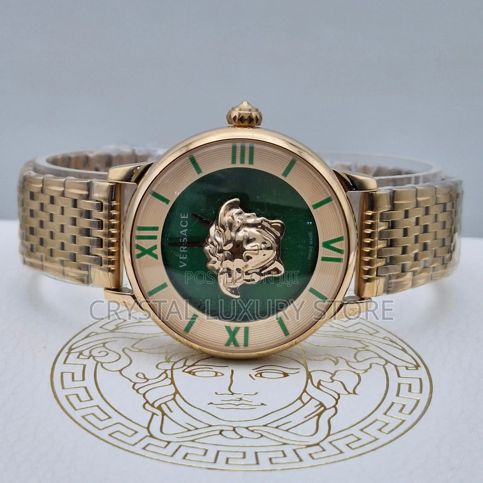 Versace Quality Luxury Ladies Chain Strap Wristwatch