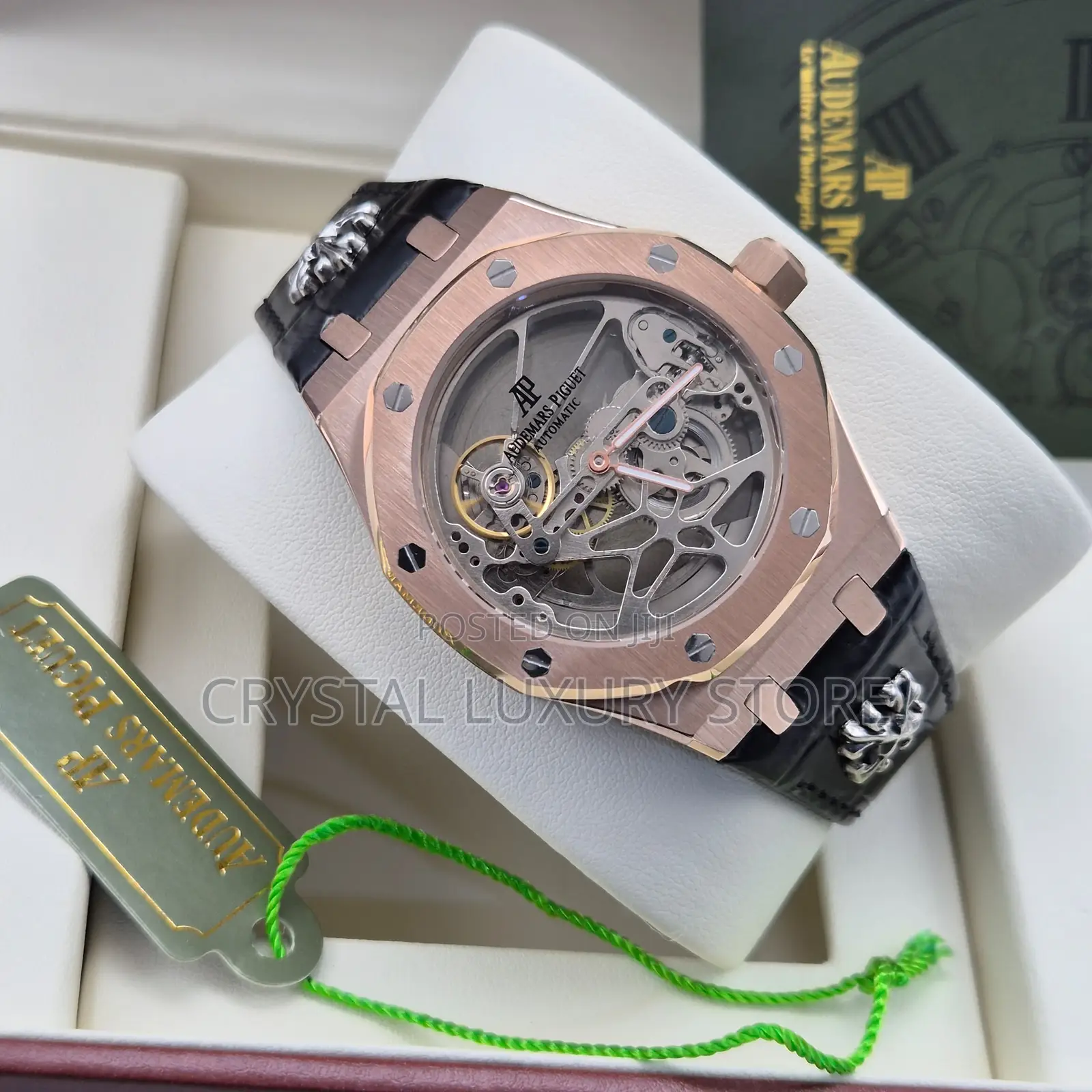 Audemars Piguet Quality Luxury Genuine Leather Wristwatch