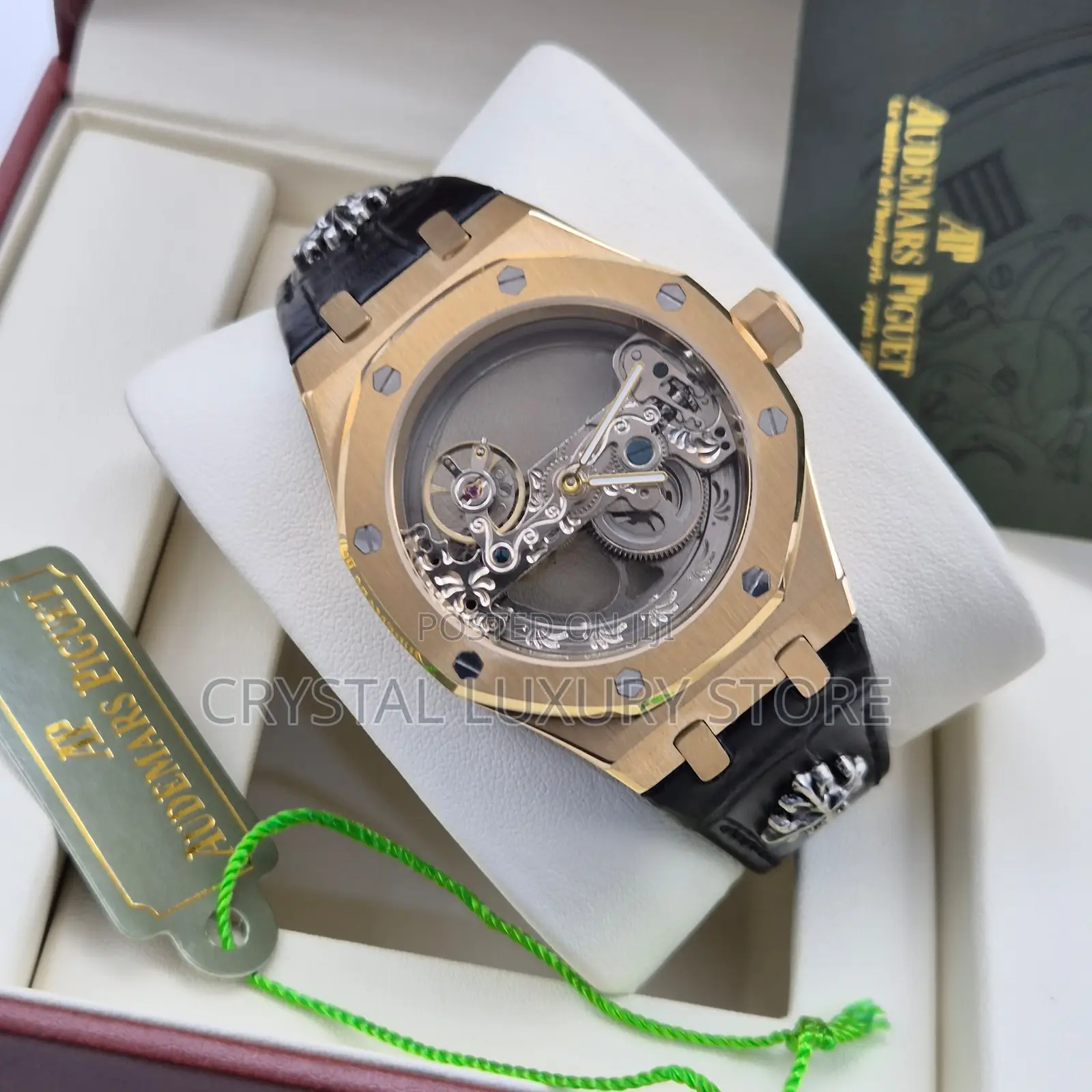 Audemars Piguet Quality Luxury Genuine Leather Wristwatch