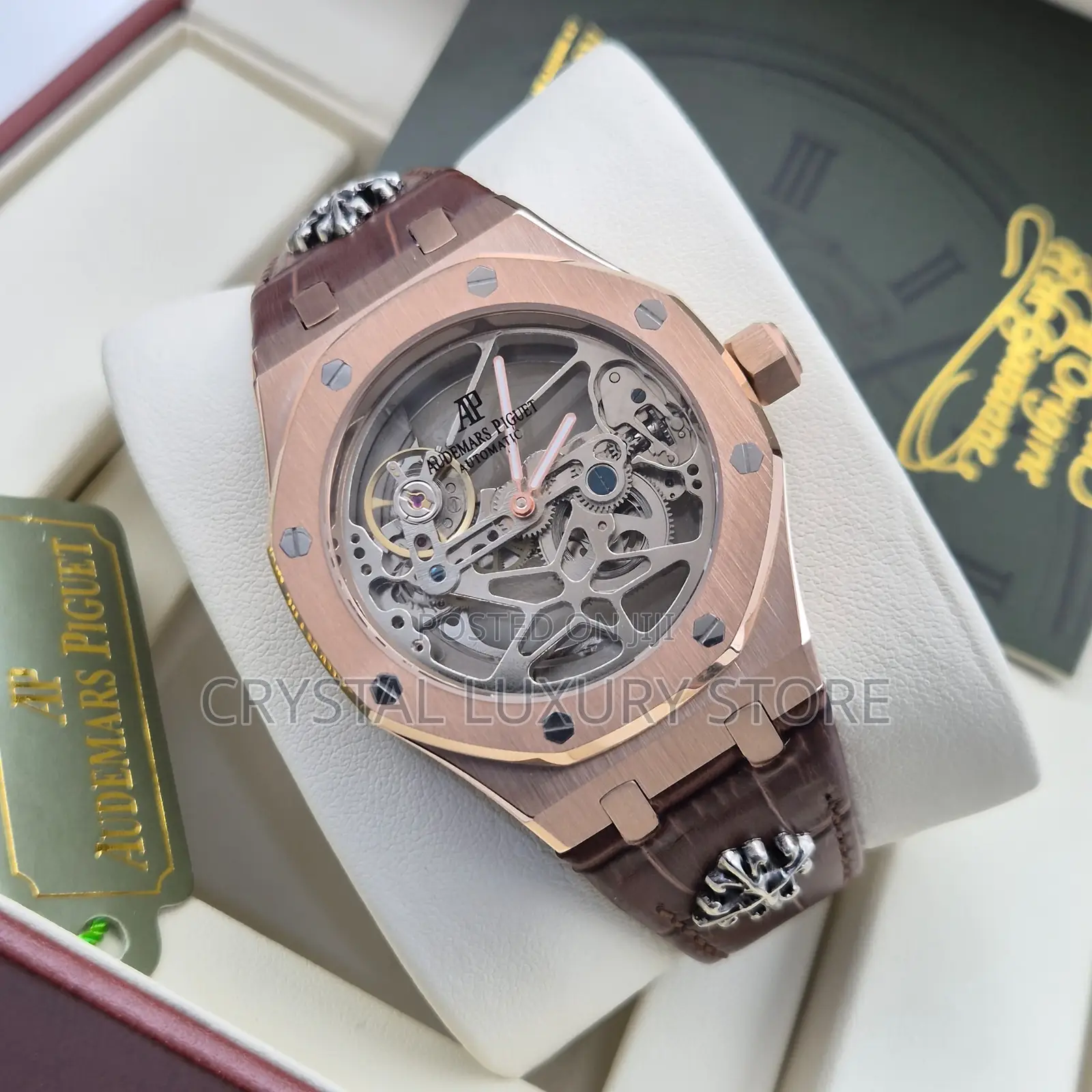 Audemars Piguet Quality Luxury Genuine Leather Wristwatch