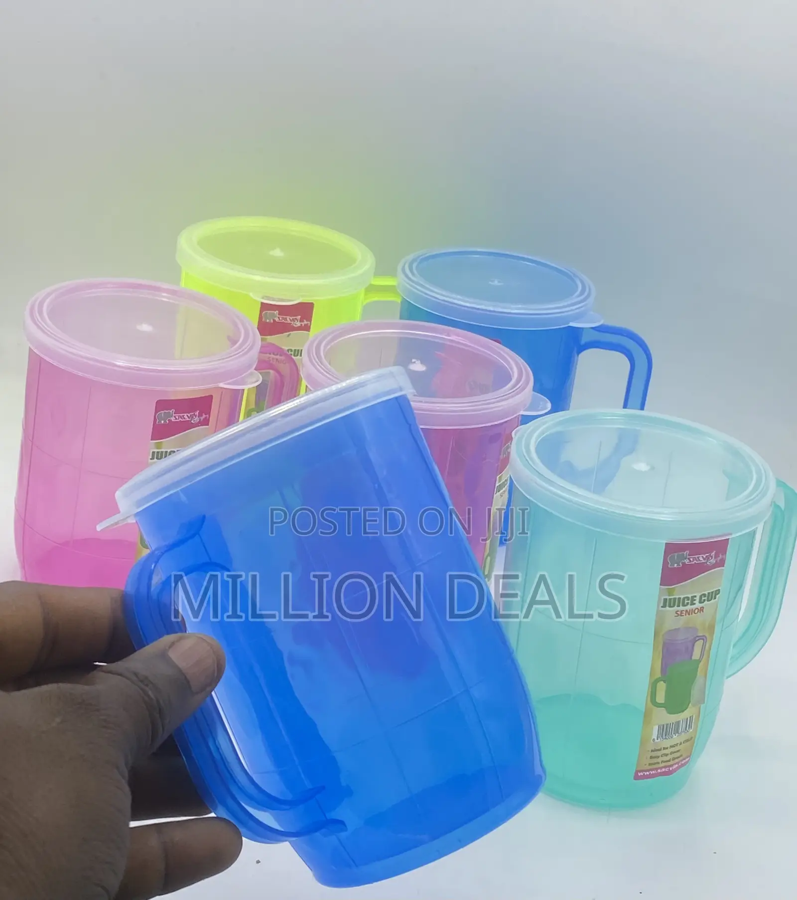 6 Pieces Unique Plastic Cover Cups