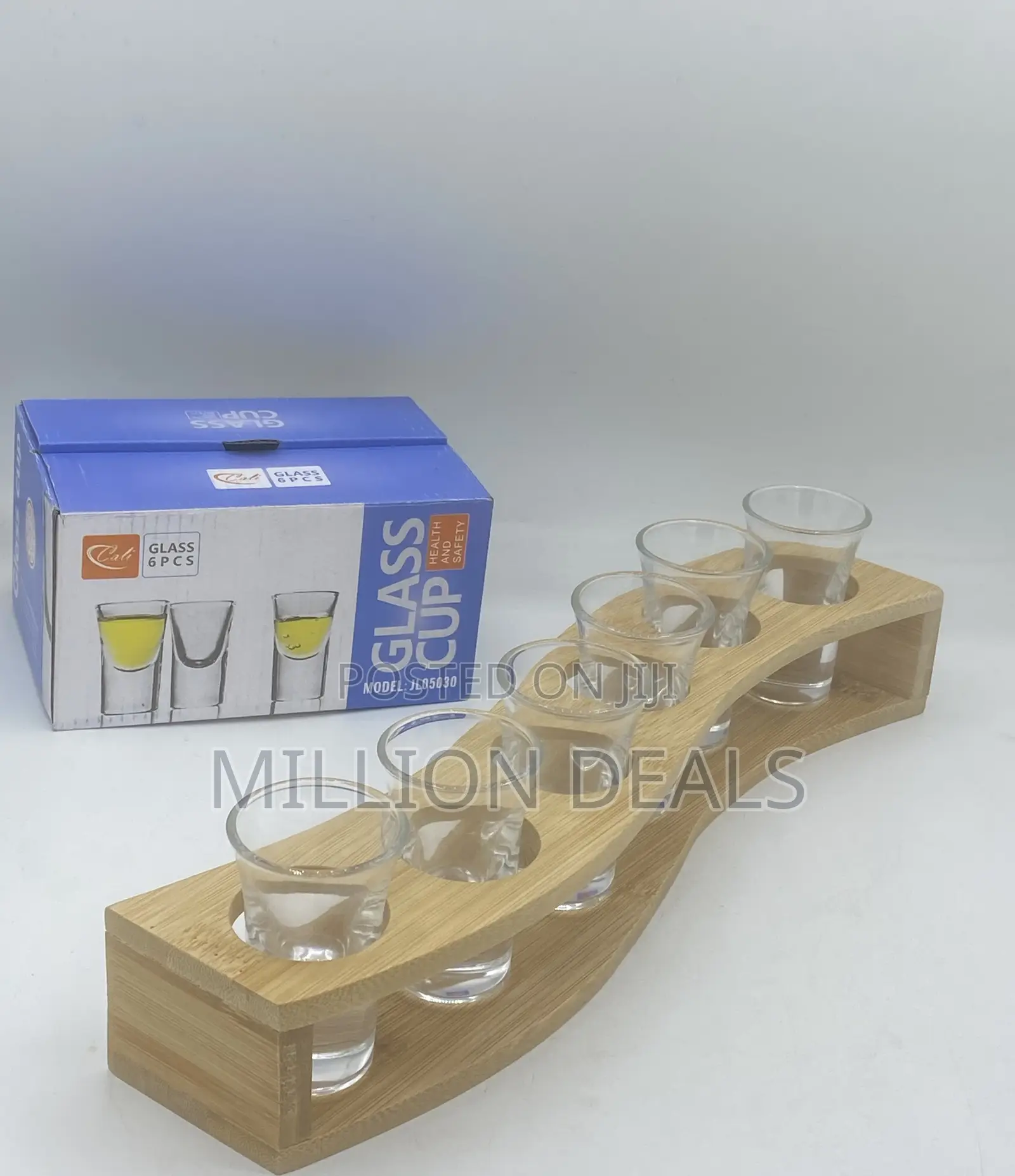 Unique Tequila Rack 6 Pieces Glass Shot Cups