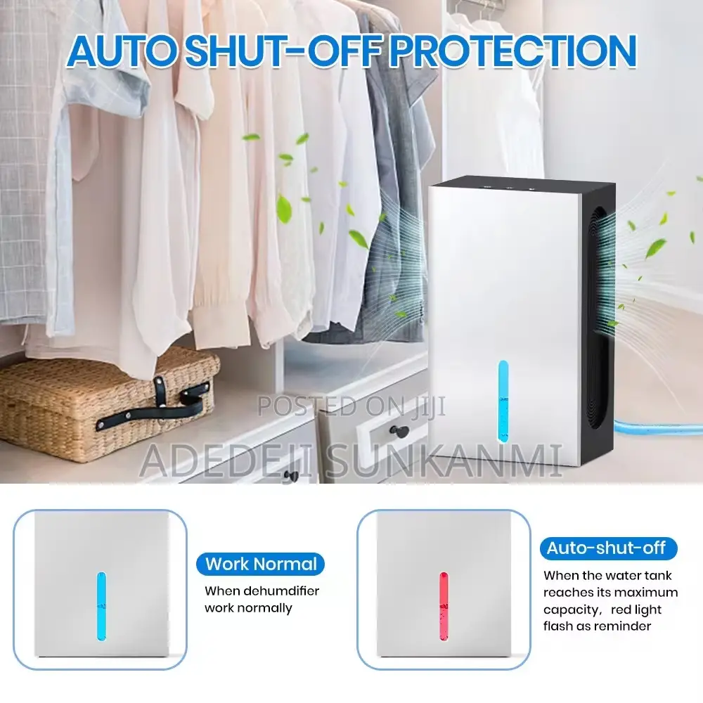 Ultra Quiet Mini Dehumidifier (1 Litre Daily Capacity)