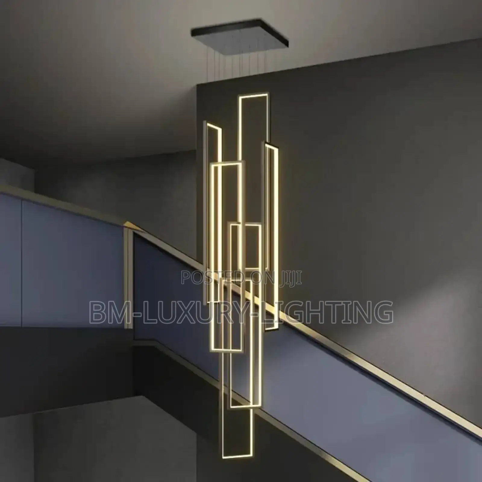 Modern LED Staircase Chandelier