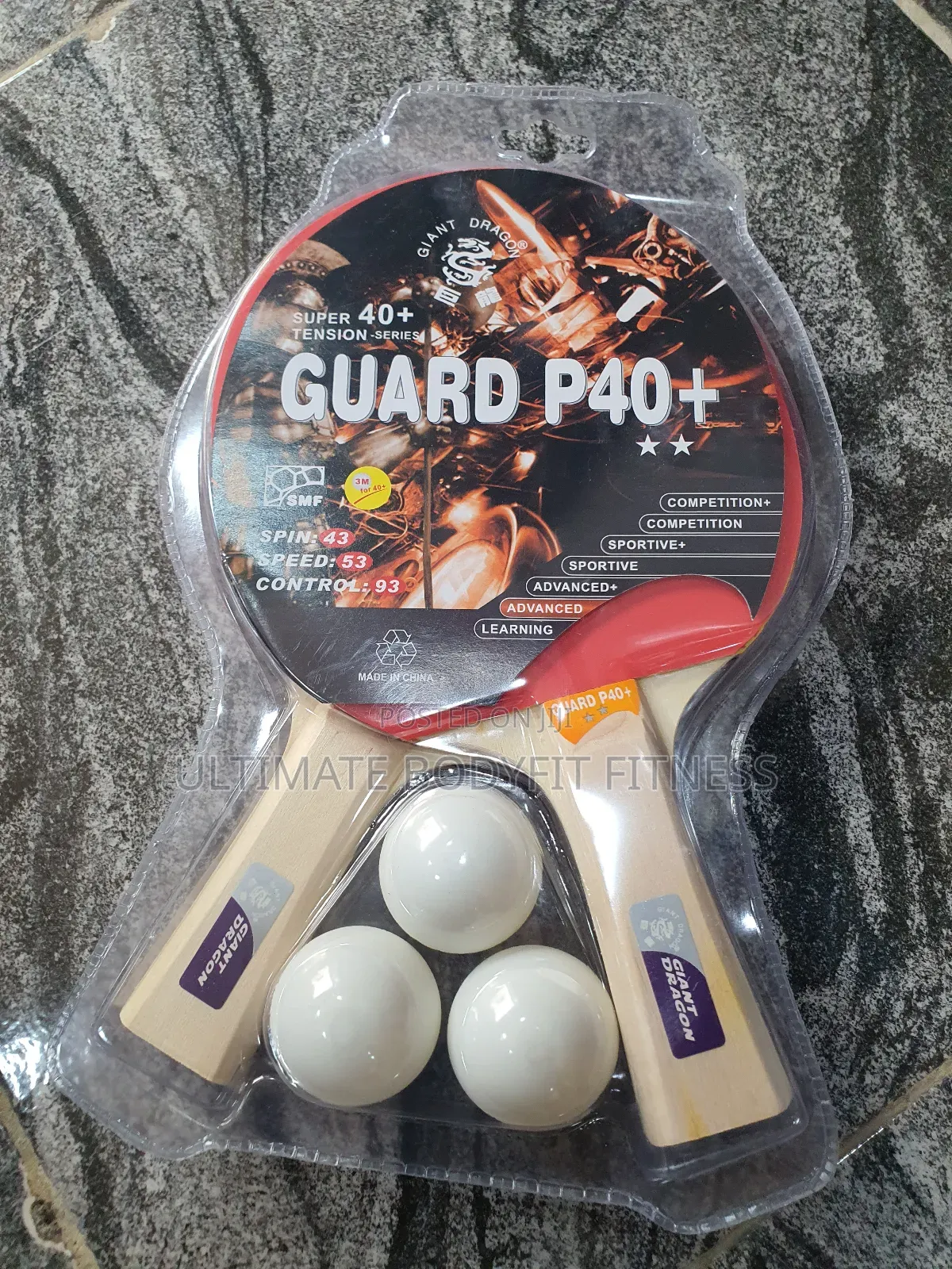 Brand New Giant Dragon | Table Tennis Bat: Guard P40+