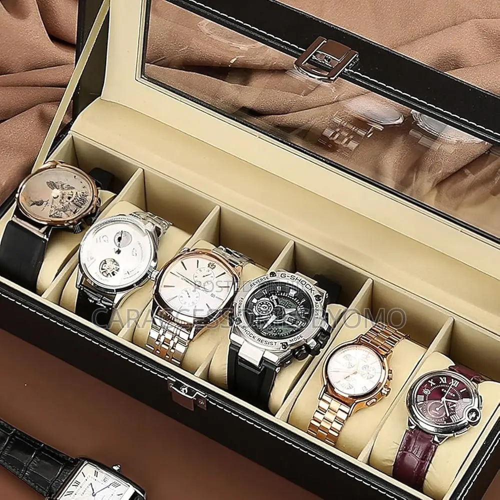6 Slot Wristwatch Box