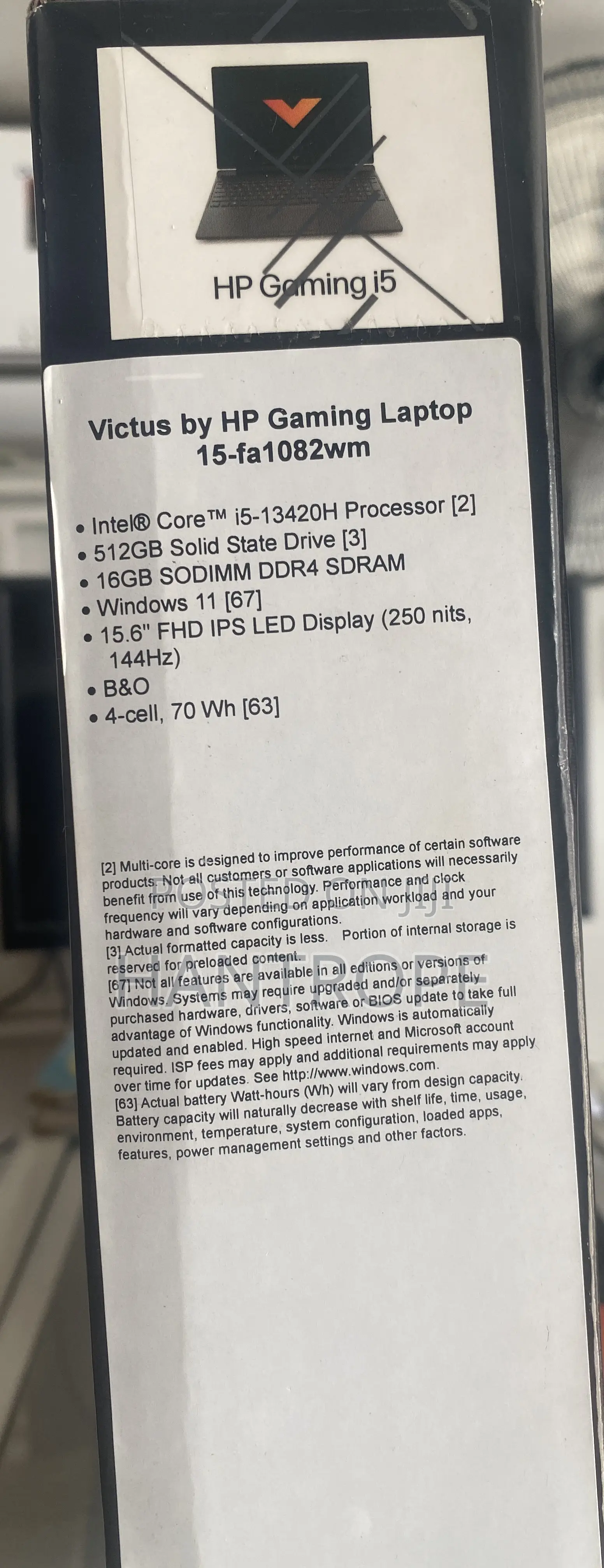 New Laptop HP Victus 15 16GB Intel Core i5 SSD 512GB