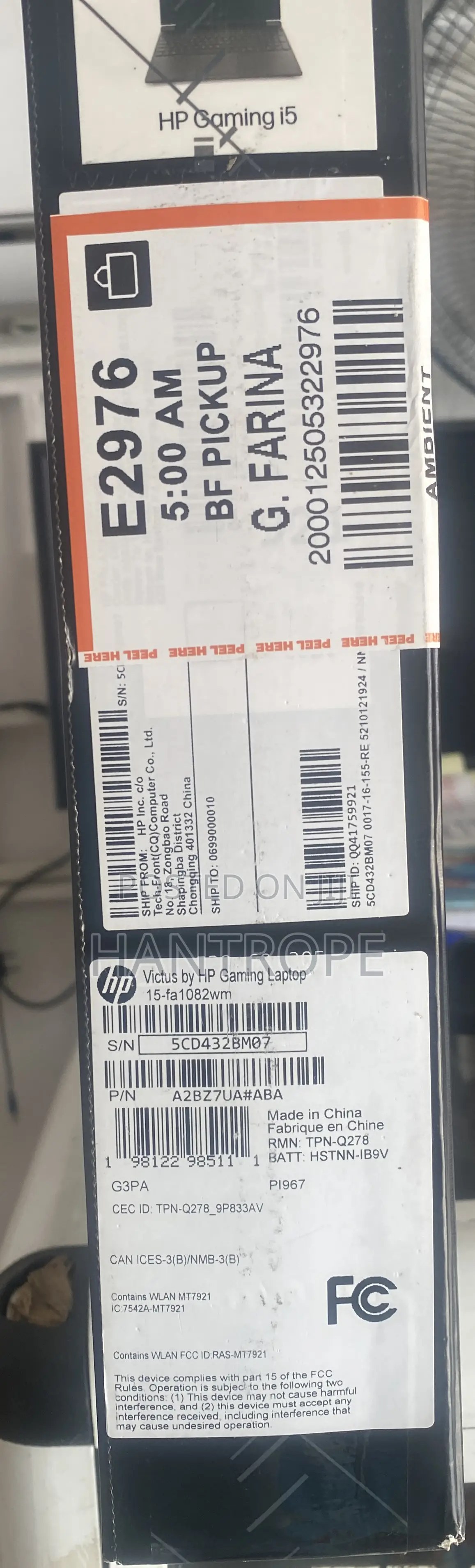 New Laptop HP Victus 15 16GB Intel Core i5 SSD 512GB