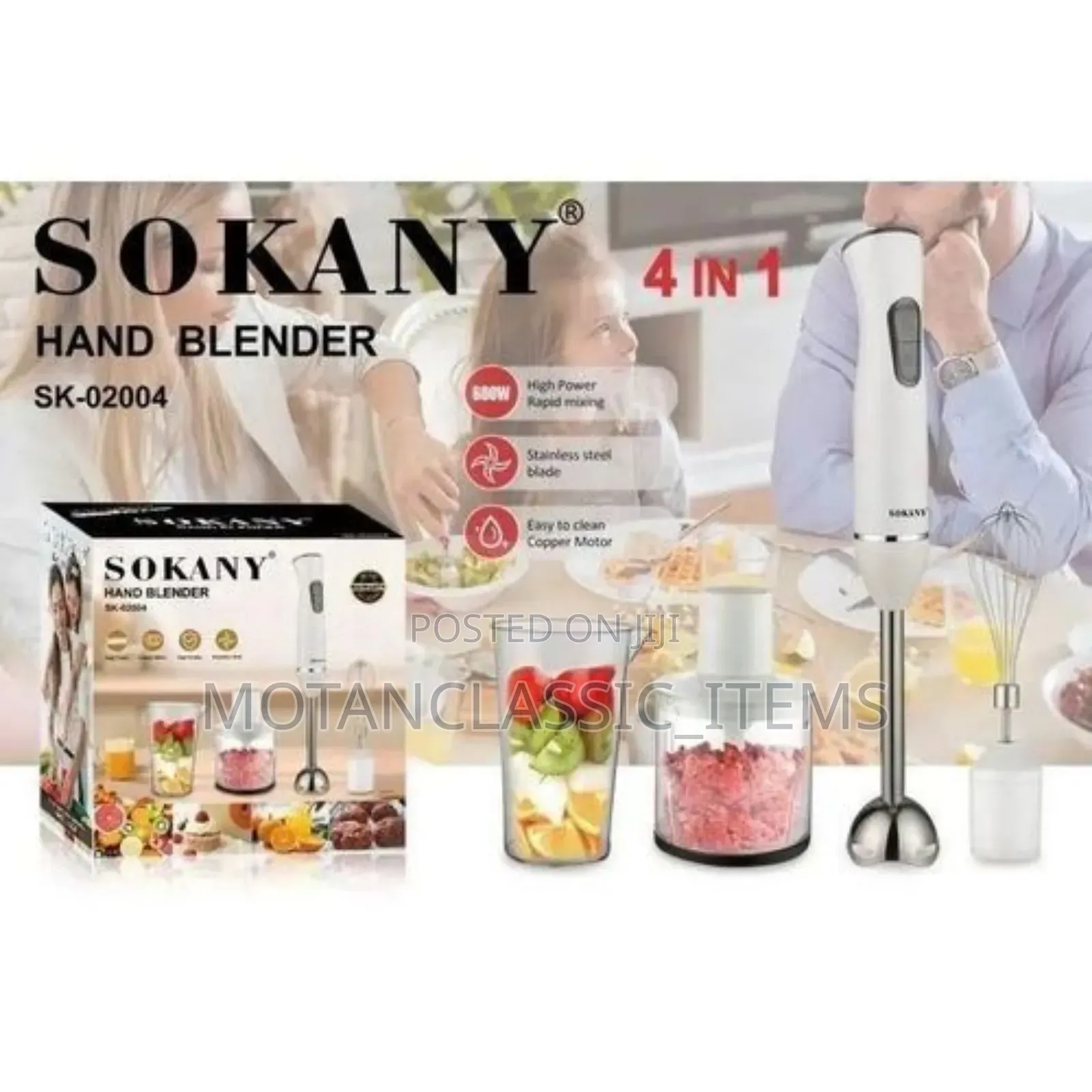 Sokany 5 in 1 Hand Blender Set (Quality and Unique)