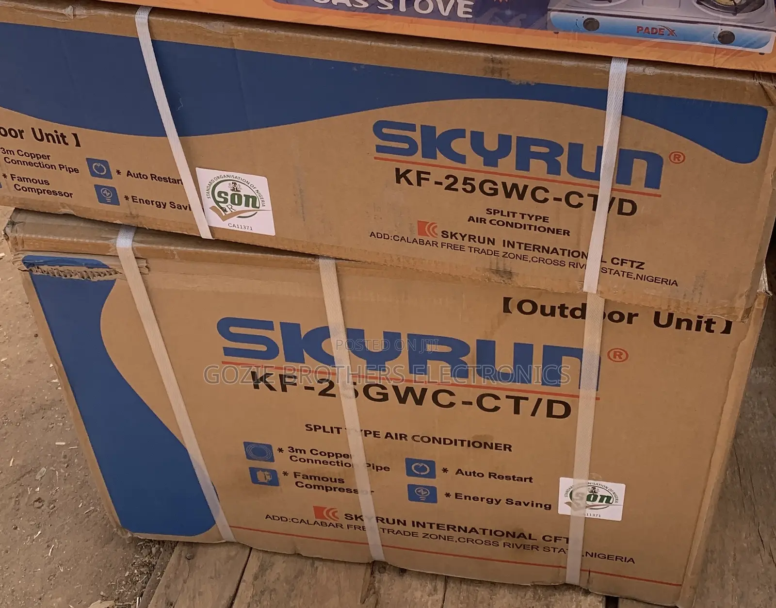 SKYRUN (1HP)AIR CONDITIONER Without Inverter With Free Kits