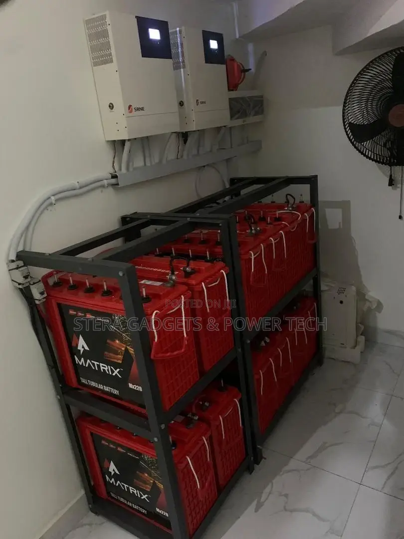 10kva 48v + 8 Batteries– Complete Inverter on-Grid Installation