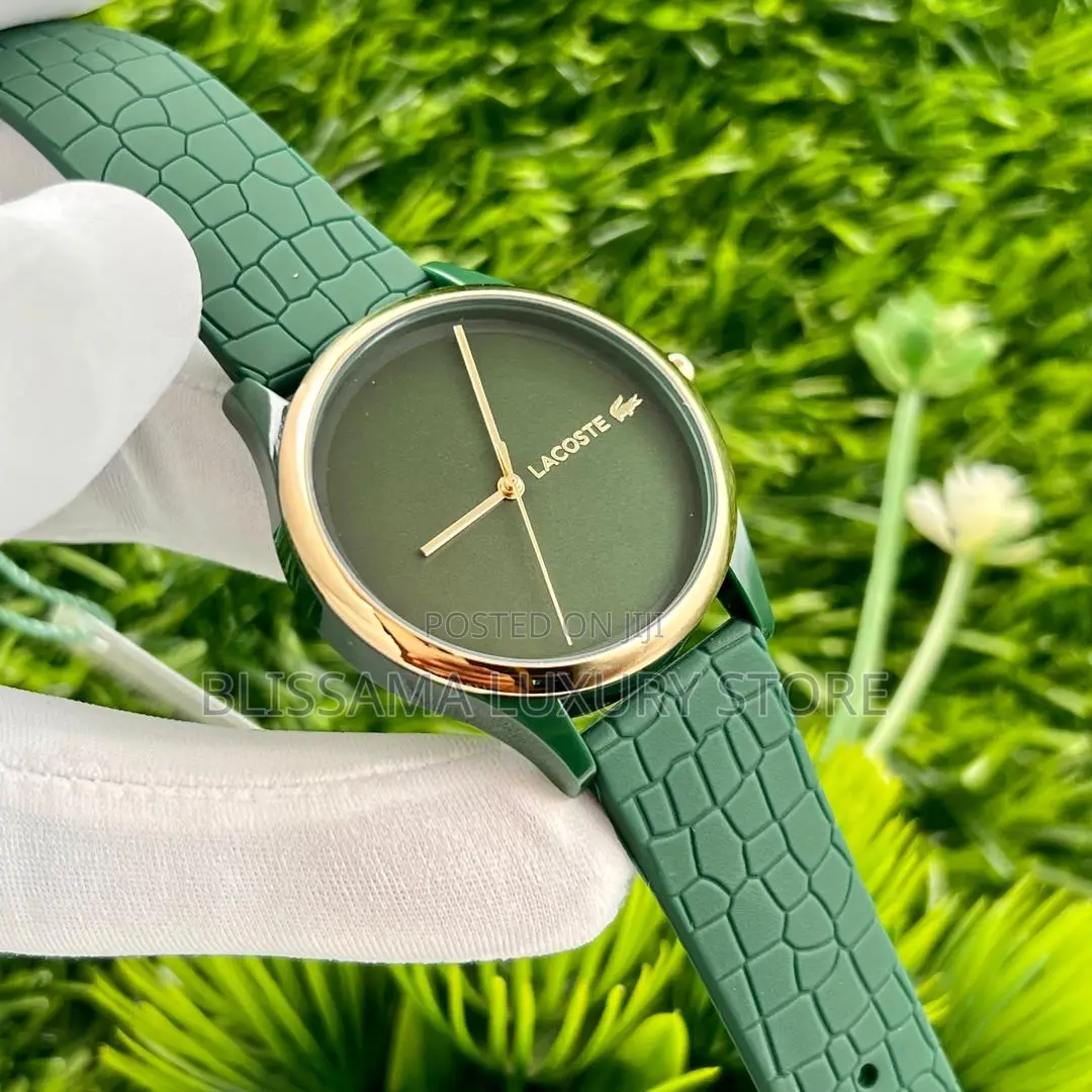 Luxury Lacoste Rubber Strap Female Wristwatches