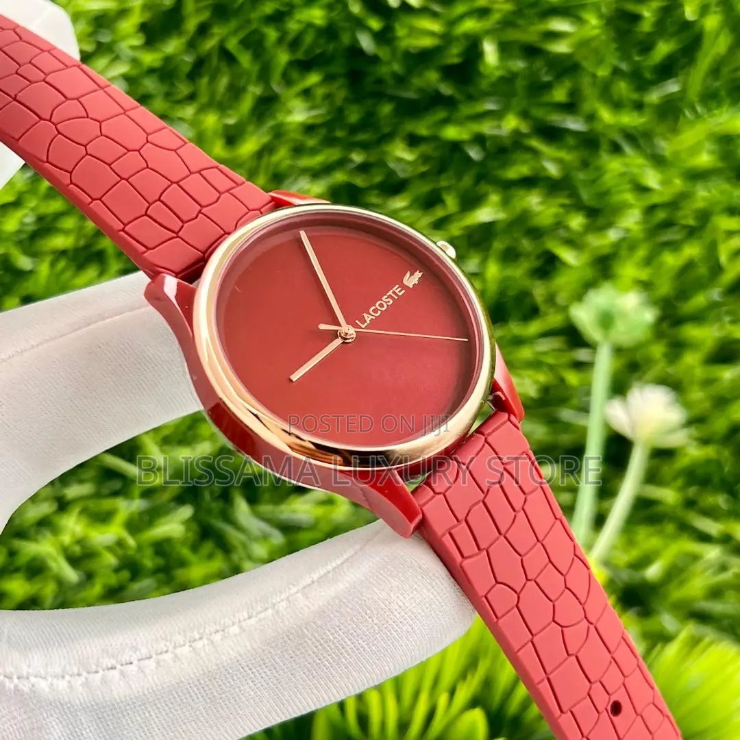 Luxury Lacoste Rubber Strap Female Wristwatches