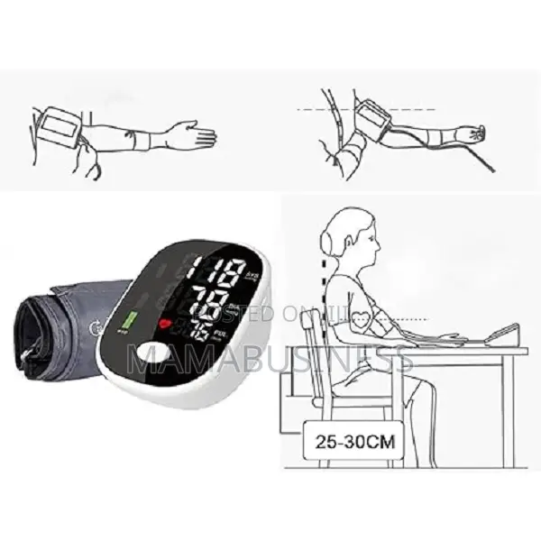 Automatic Digital LCD Blood Pressure Monitor Gauge Meter