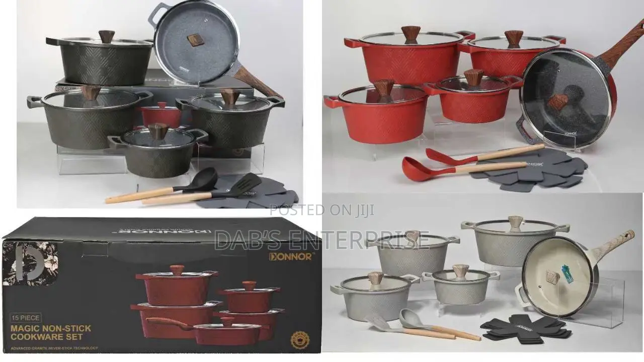15 Magic Pieces Nonstick Cookware Set
