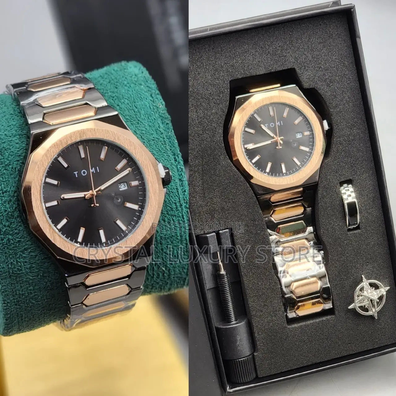 Tomi Quality Luxury Men Chain Wristwatch